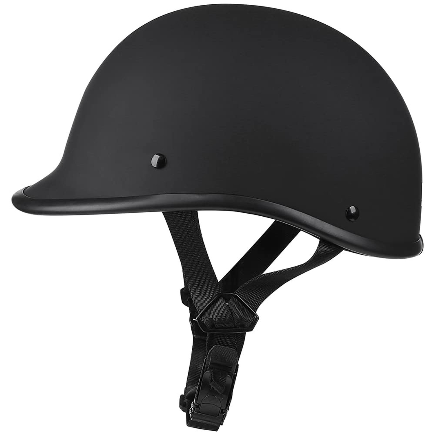 Helmets Half Cap Vintage Shell Open Face Motorcycle Helmet - DOT Approved
