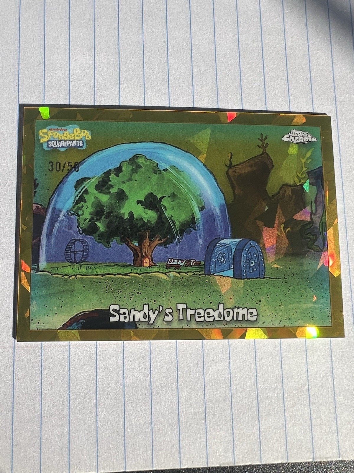 Topps 2025 Topps Chrome SpongeBob SquarePants #128 Sandy's Treedome 30/58