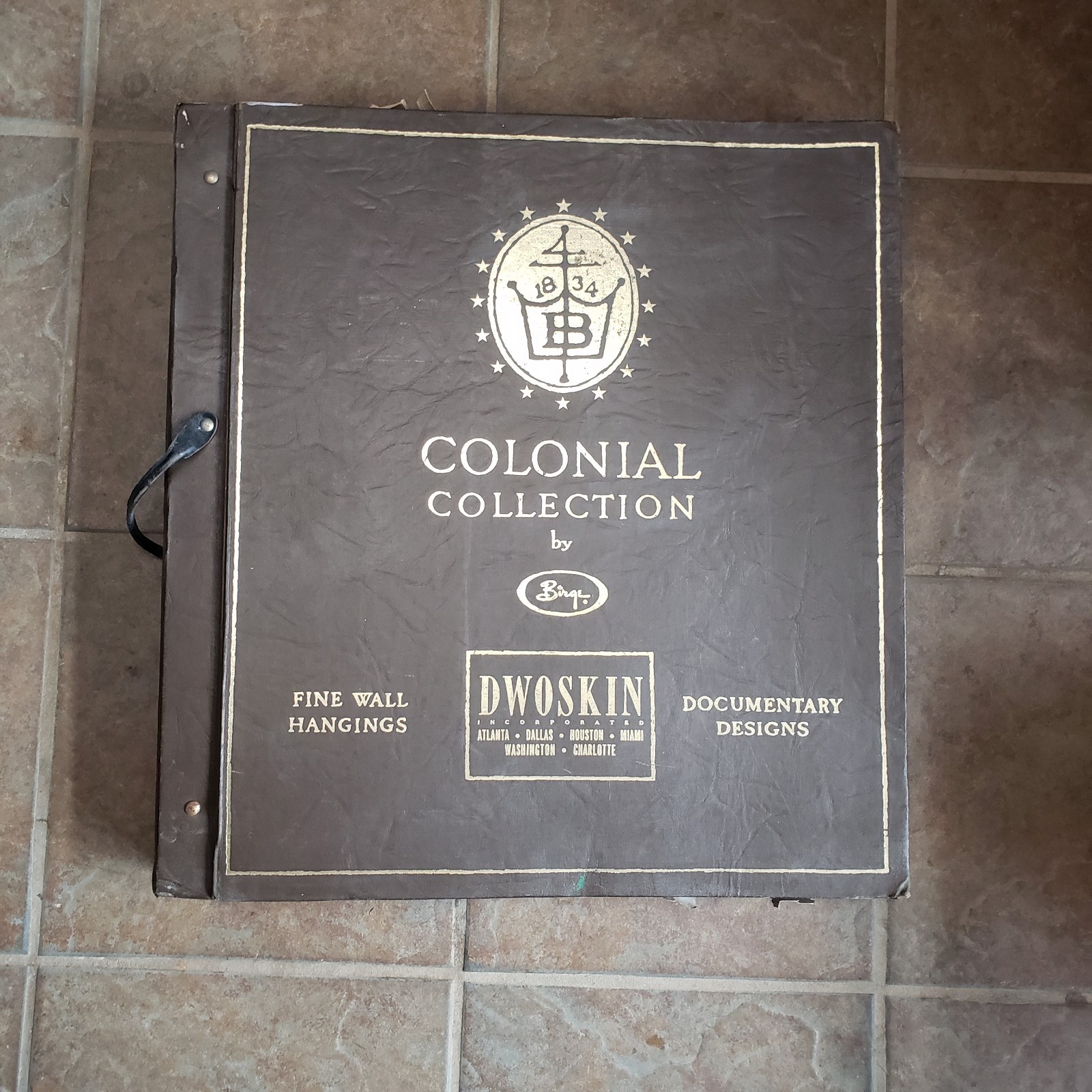 Rare Early 1900's Antique Colonial Collection By Birge Wallpaper Sample Book