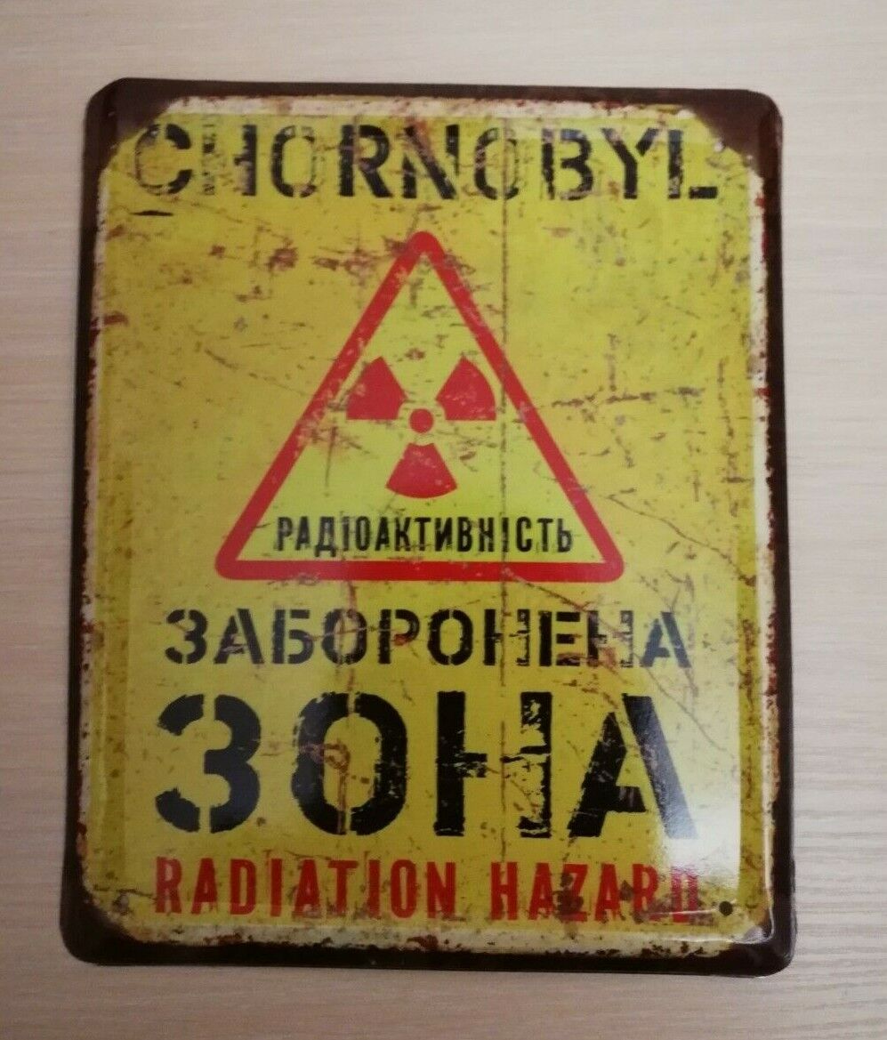 New nameplate decor Chernobyl LIQUIDATOR USSR Union Nuclear Tragedy 1986 ( 3 )