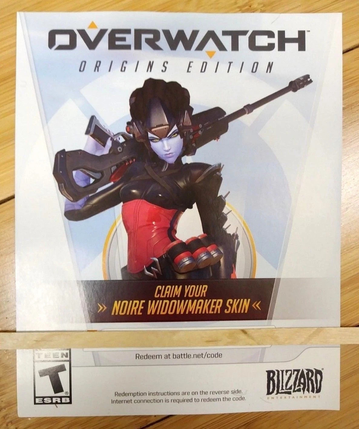 Widowmaker Noire Skin Code Key Legendary Pre-order Bonus PC Card Widowmaker Noire Skin Code Key Legendary Pre-order Bonus PC Card
