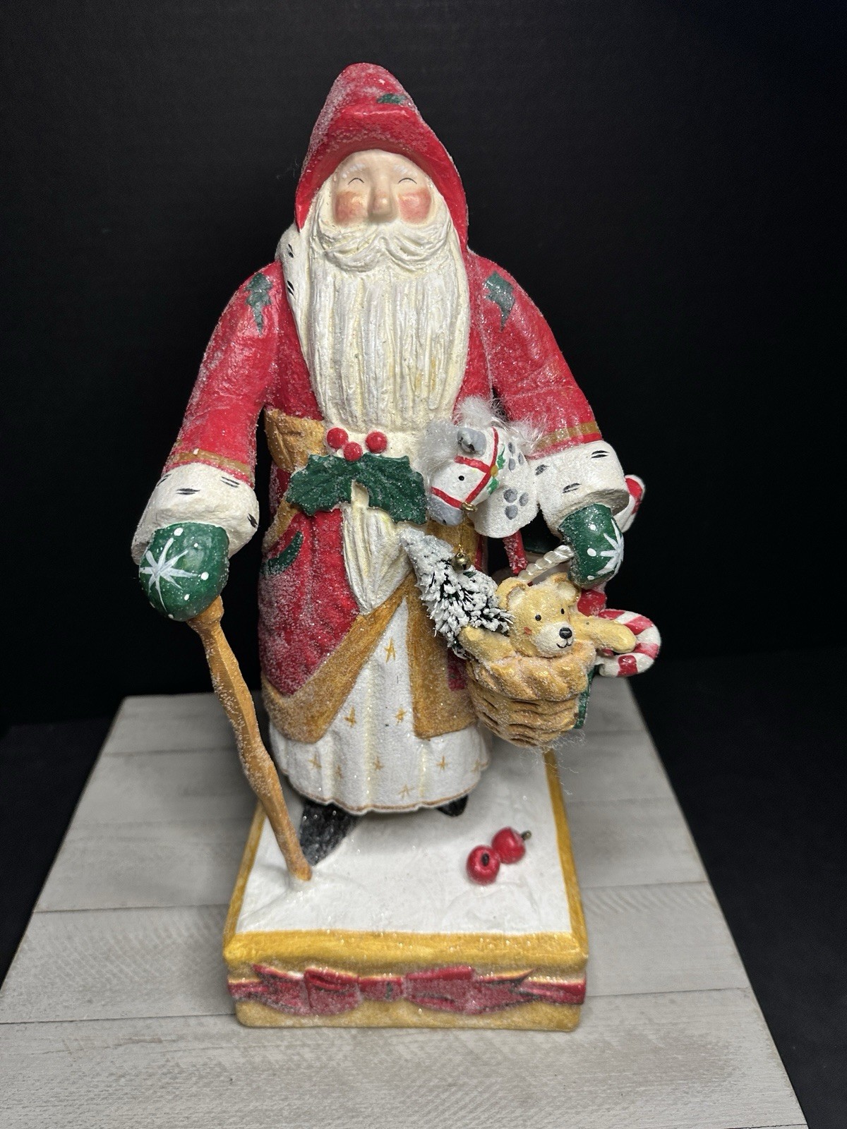 Vintage 2002 House Hatten Santa Figurine 13” Tall 🎅 🎅 🎅