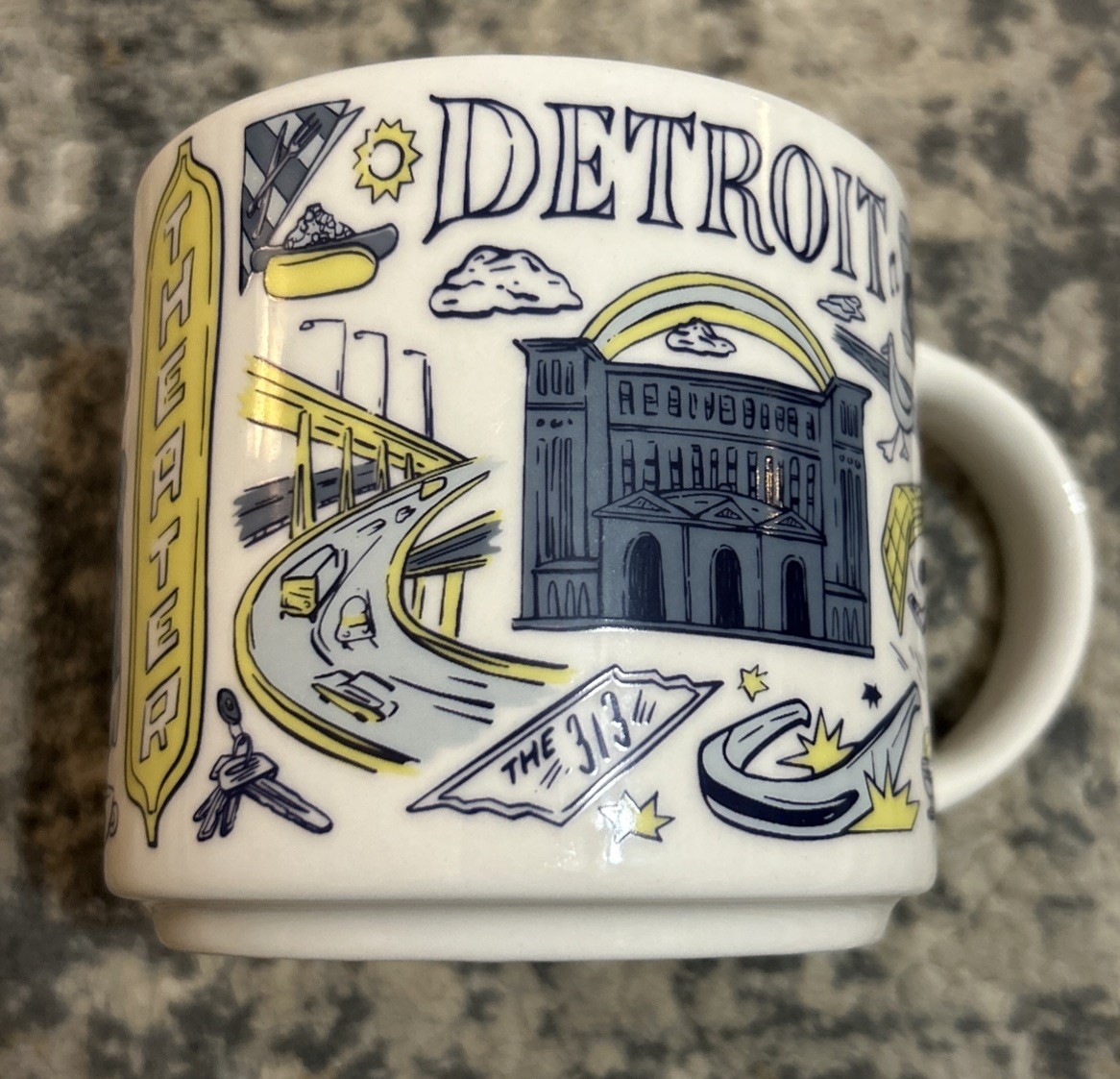 Starbucks Been There Series Across the Globe Coffee Mug 14 oz Detroit