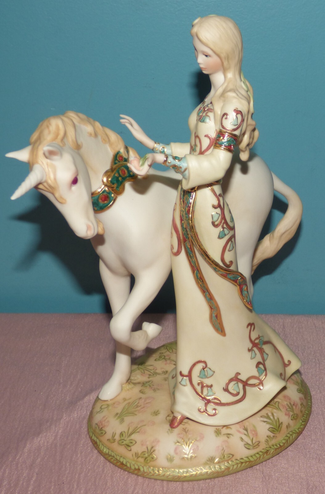 Cybis Porcelain Figure - The Lady and The Unicorn