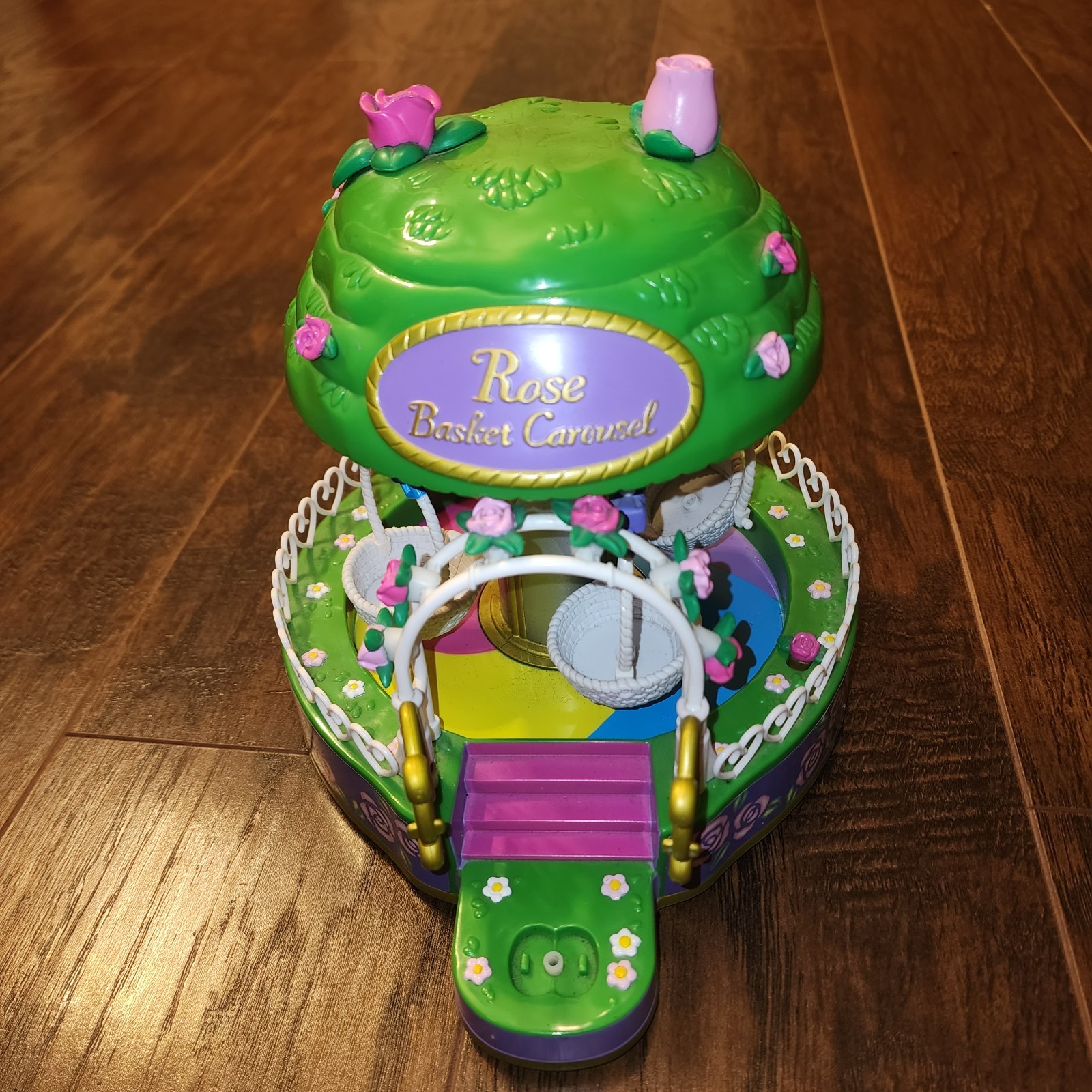 2001 Bandai Hello Kitty Dream World Rose Carousel WORKS