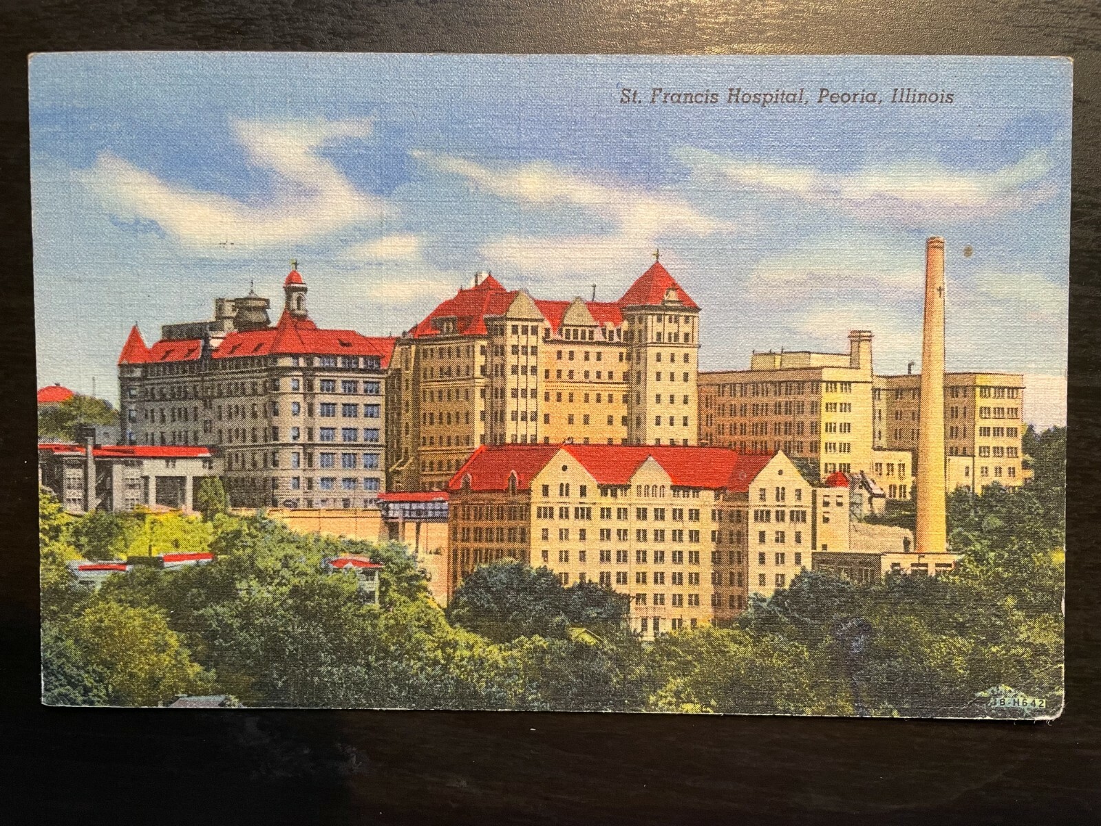 Vintage Postcard 1947 St. Francis Hospital, Peoria Illinois (IL)