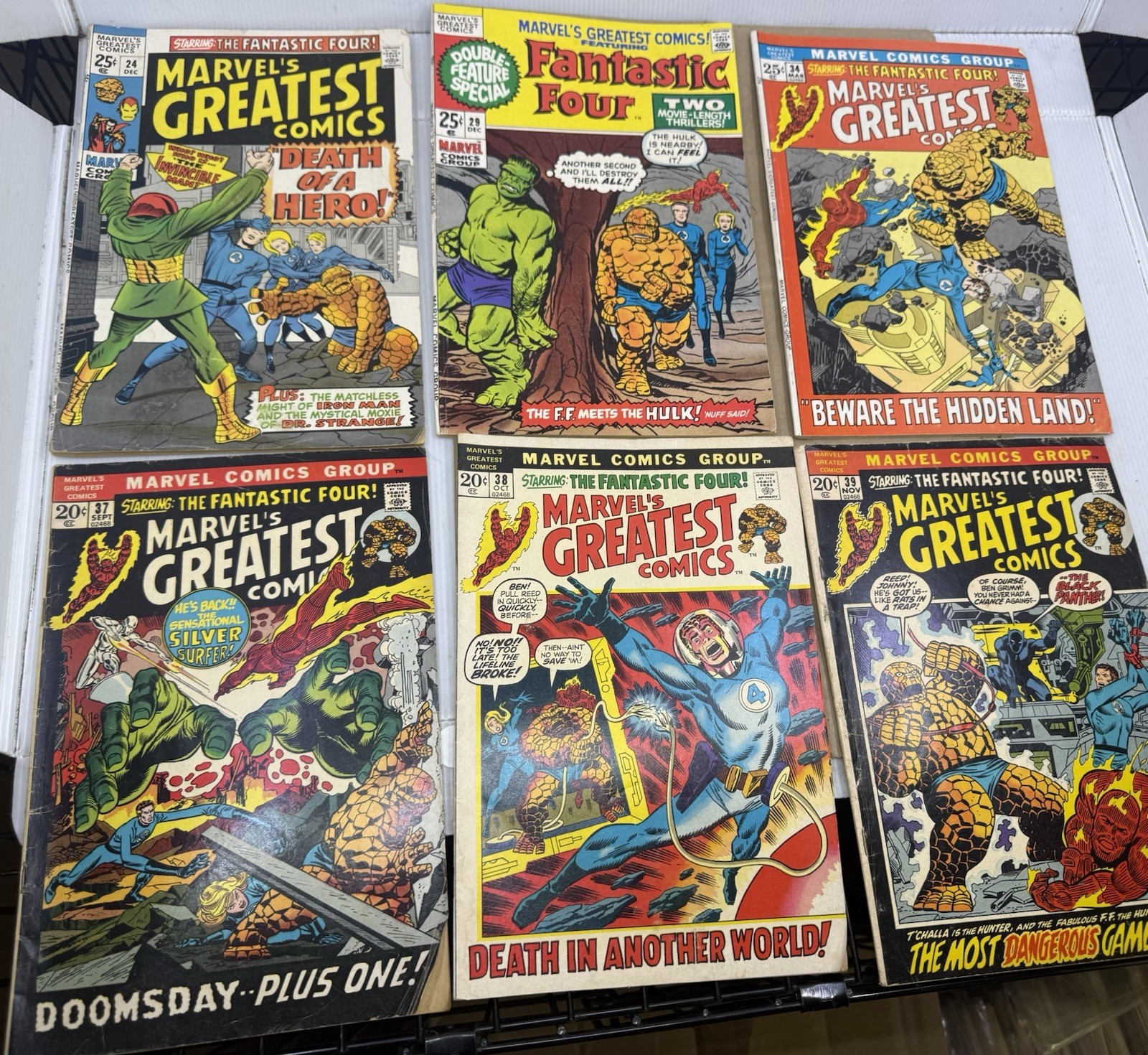 6 Silver age Marvel’s greatest comics the fantastic four 24-39 read description