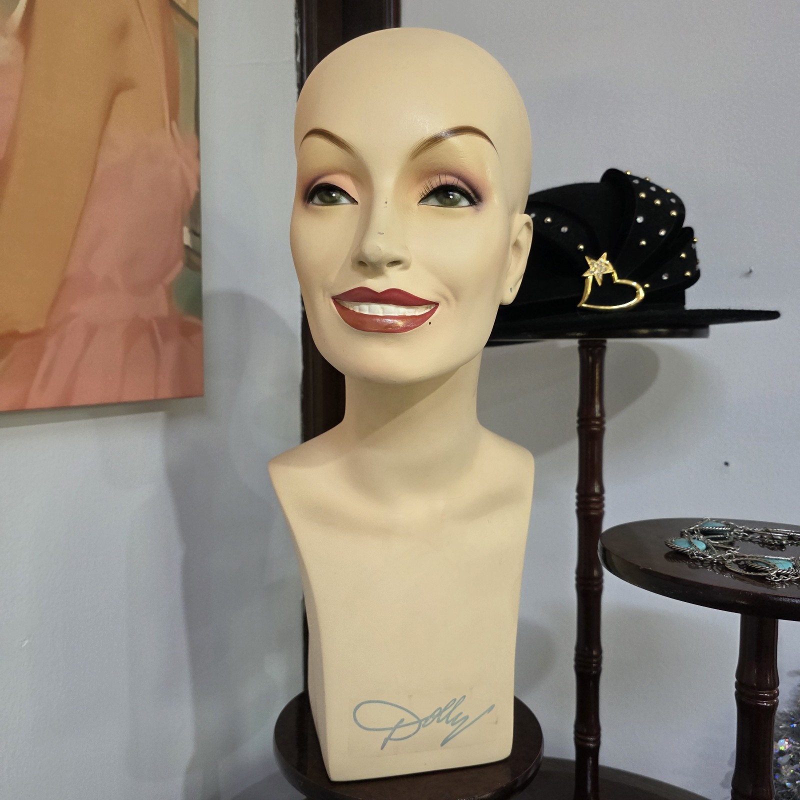 Rare Vintage Dolly Parton Mannequin Head for Wig Display from 1990's Rare Vintage Dolly Parton Mannequin Head for Wig Display from 1990's
