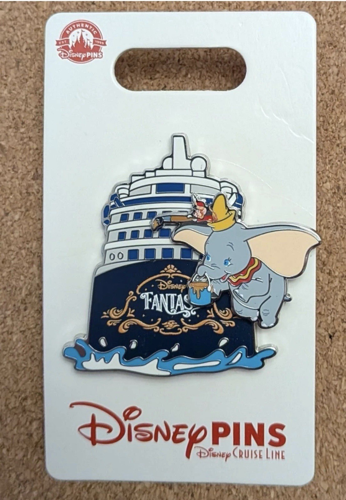 RETIRED DCL Disney Cruise Line Fantasy Dumbo Pin Stern Moving ship pins