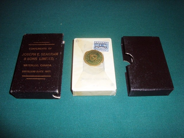 Circa 1930s Joseph Seagram & Sons Playing Card Deck, SEALED DECK