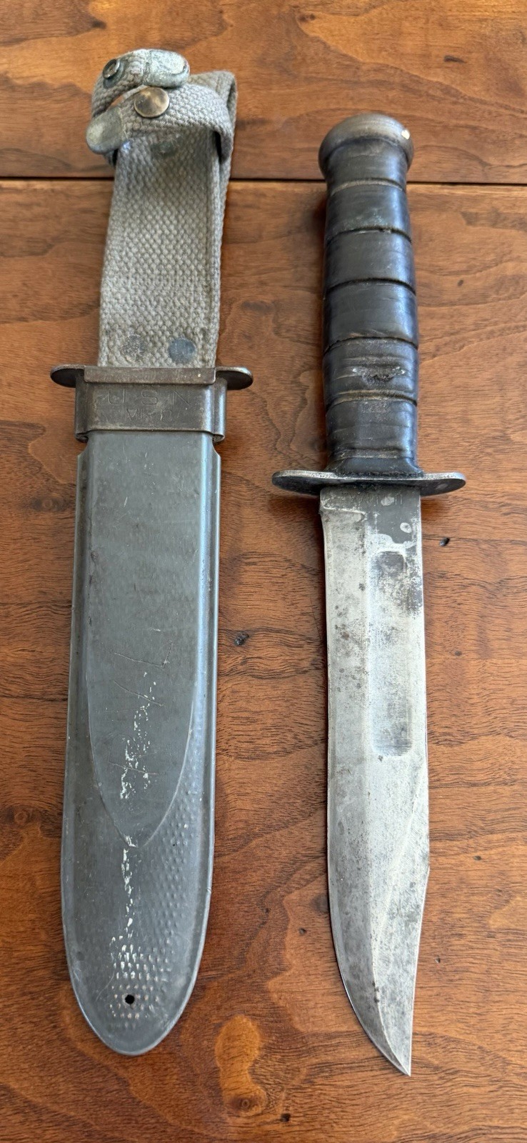 Original U.S. WWII KA-BAR USN MK2 7