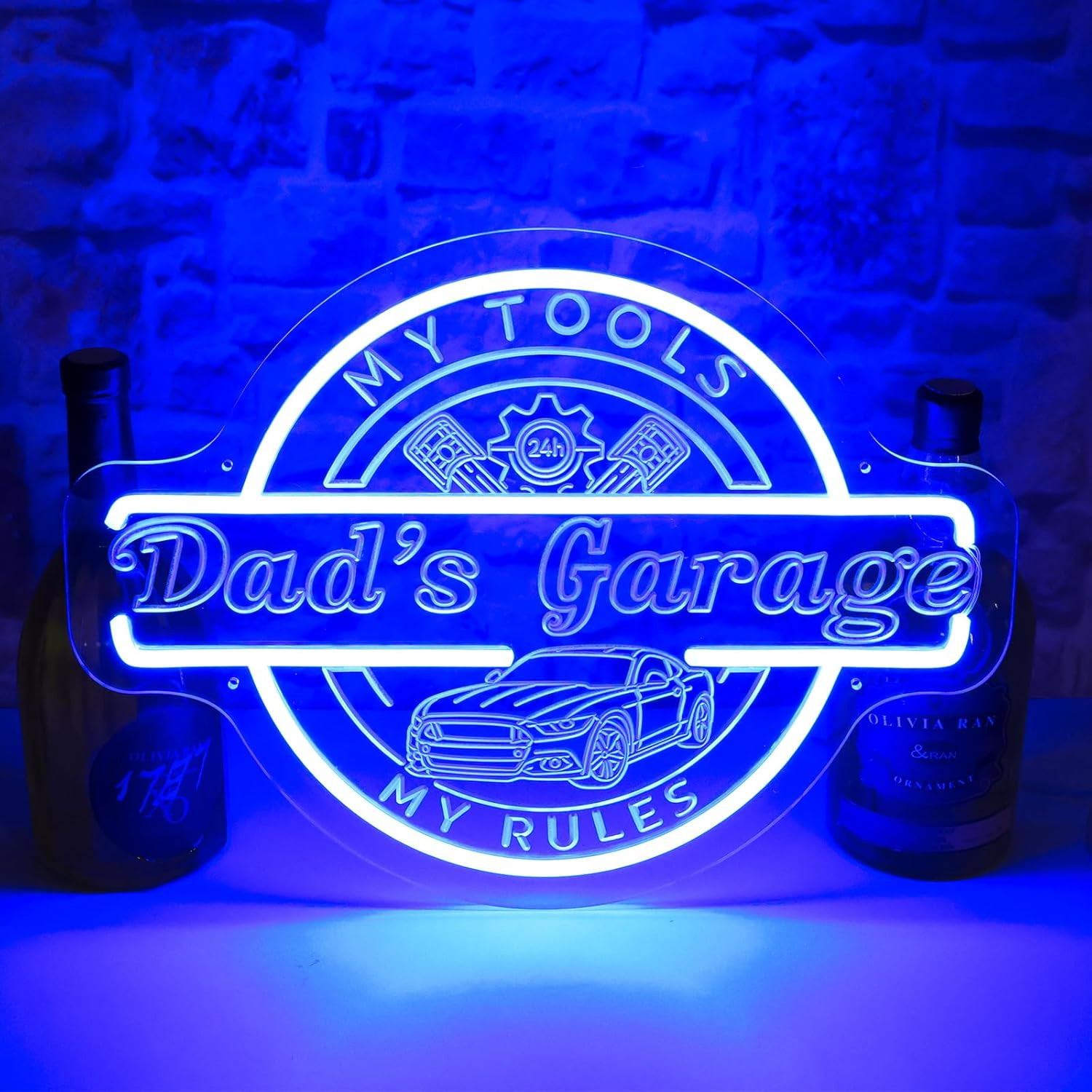 Dad\'S Garage Neon Sign for Father\'S Day Birthday Gift, Garage LED Light up Signs