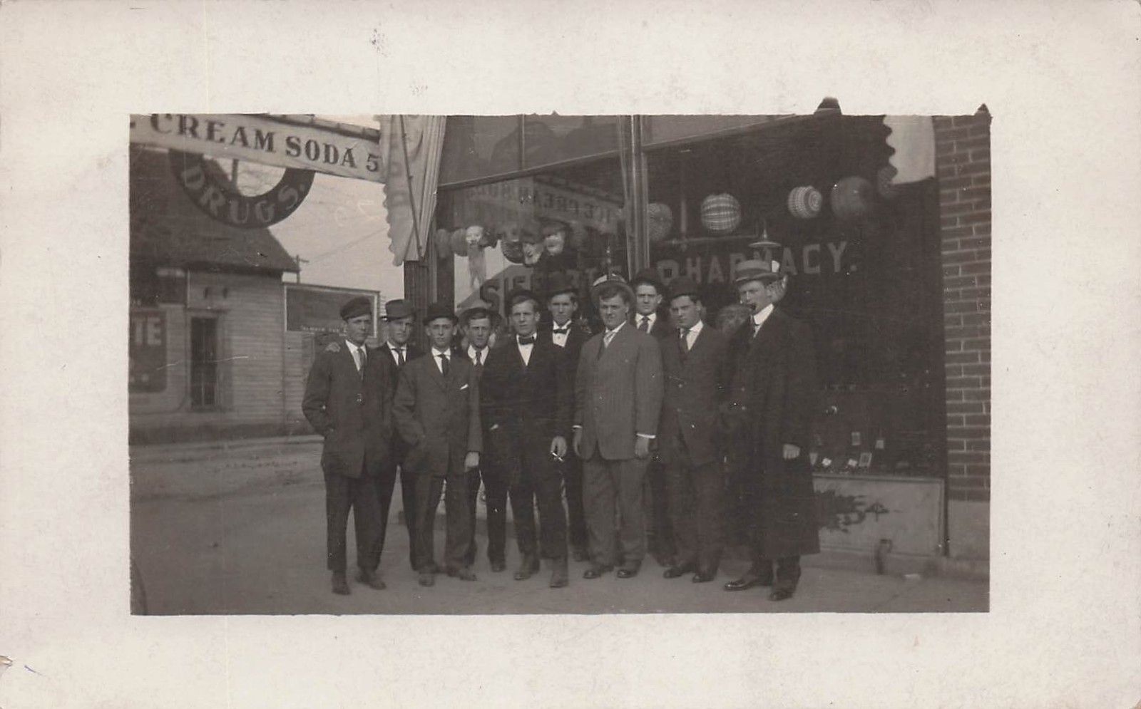 RPPC Seifert\'s Pharmacy Guttenberg NJ New Jersey Drug Store Photo Postcard 20A
