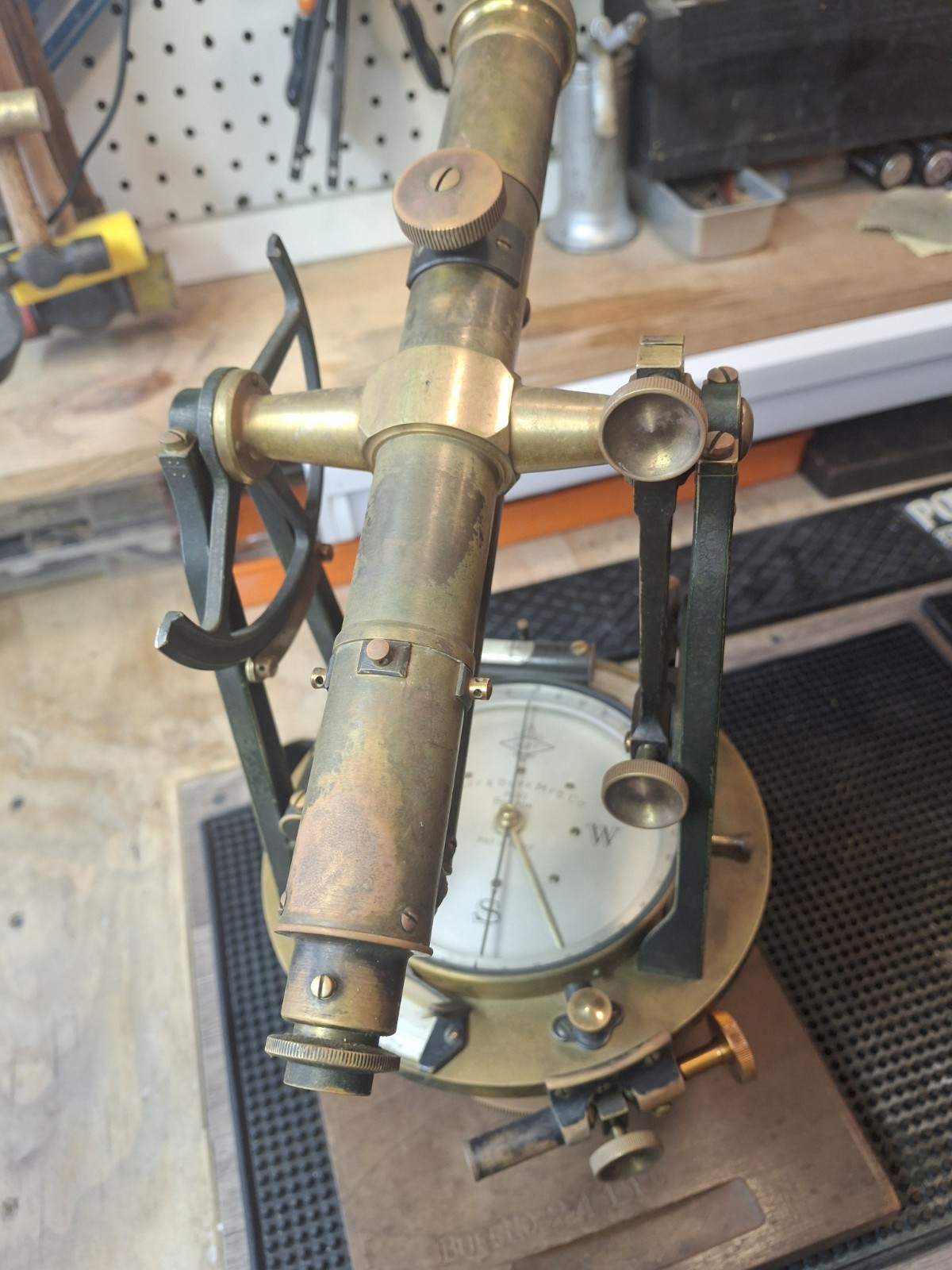 Antique Buff & Buff Surveyor Transit Level W/ Box 