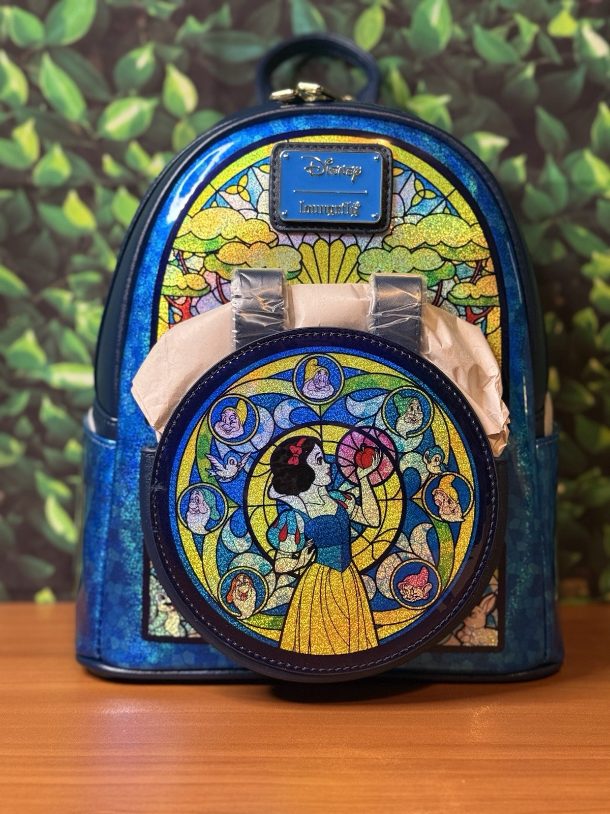 -NEW & IN HAND- Loungefly Disney Princess Stained Glass Snow White