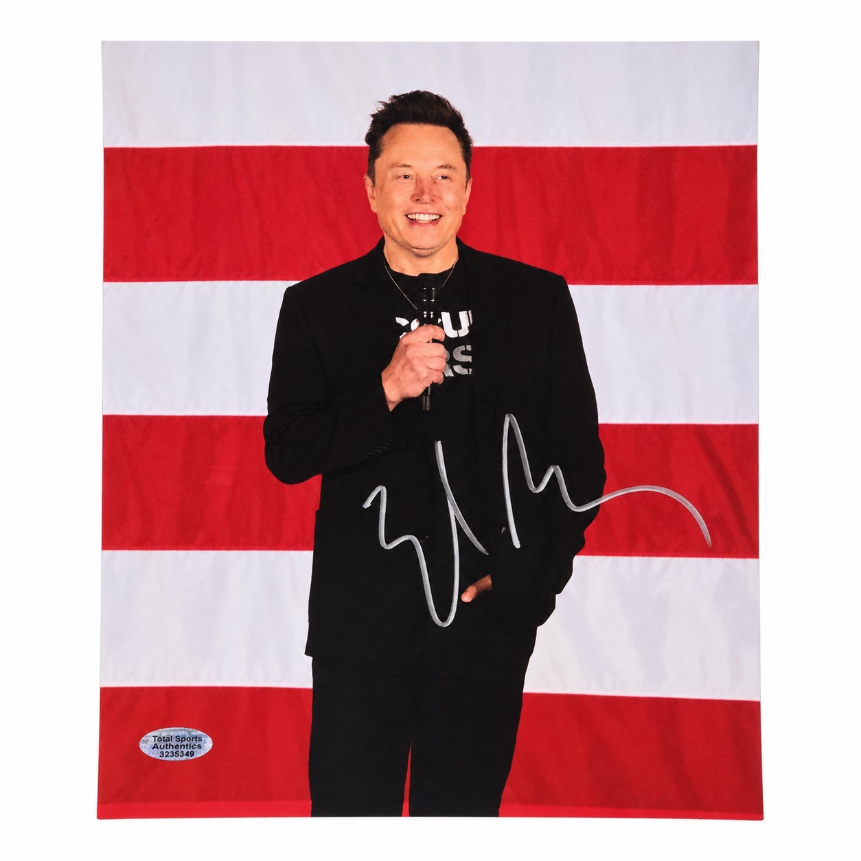 Elon Musk Autographed 8x10 Signed Photo Tesla Space-X Flying Car TSA COA