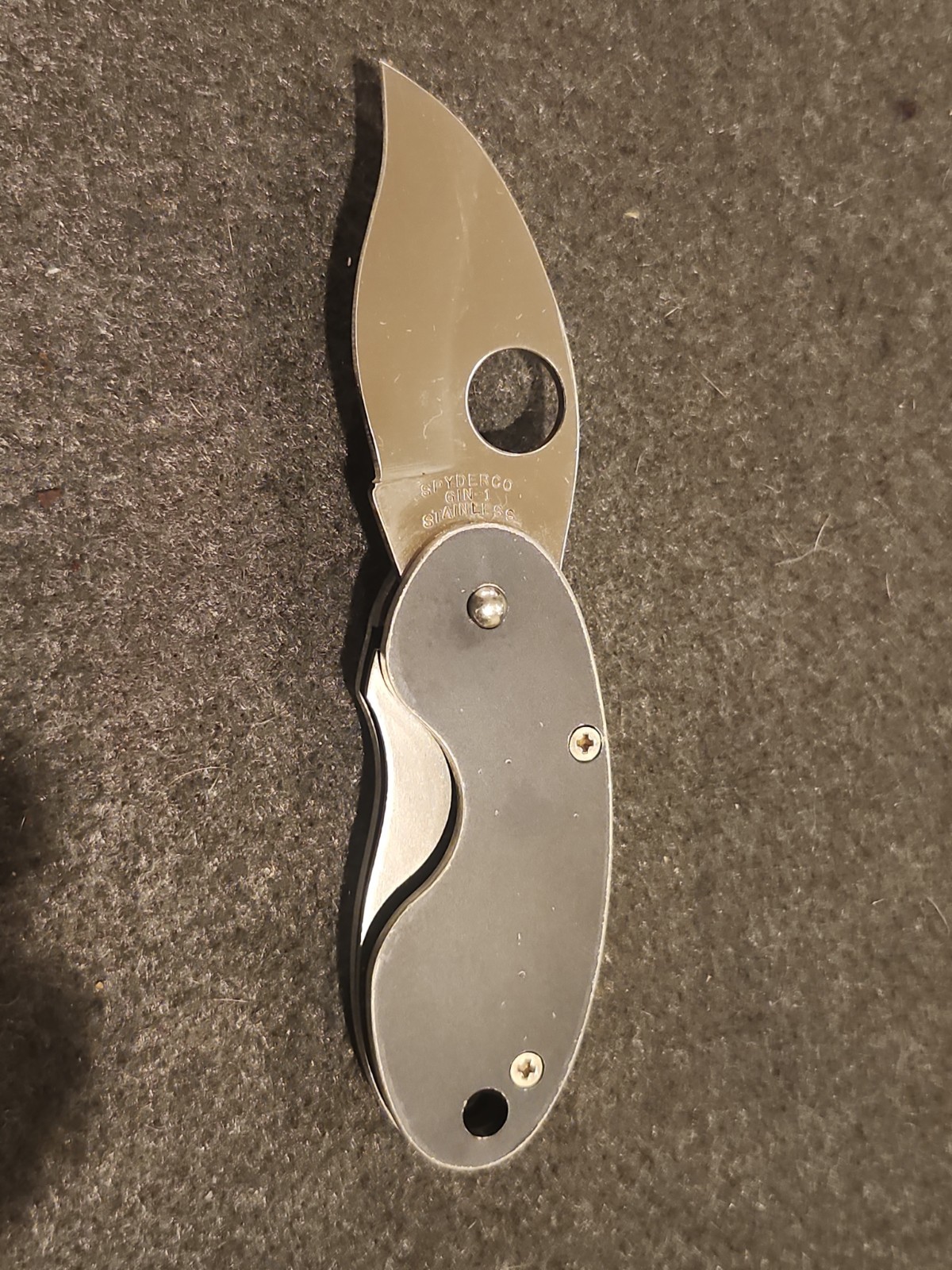 Original Spyderco Cricket Tufram Folding Knife Rare Seki-City Japan GIN-1 Blade