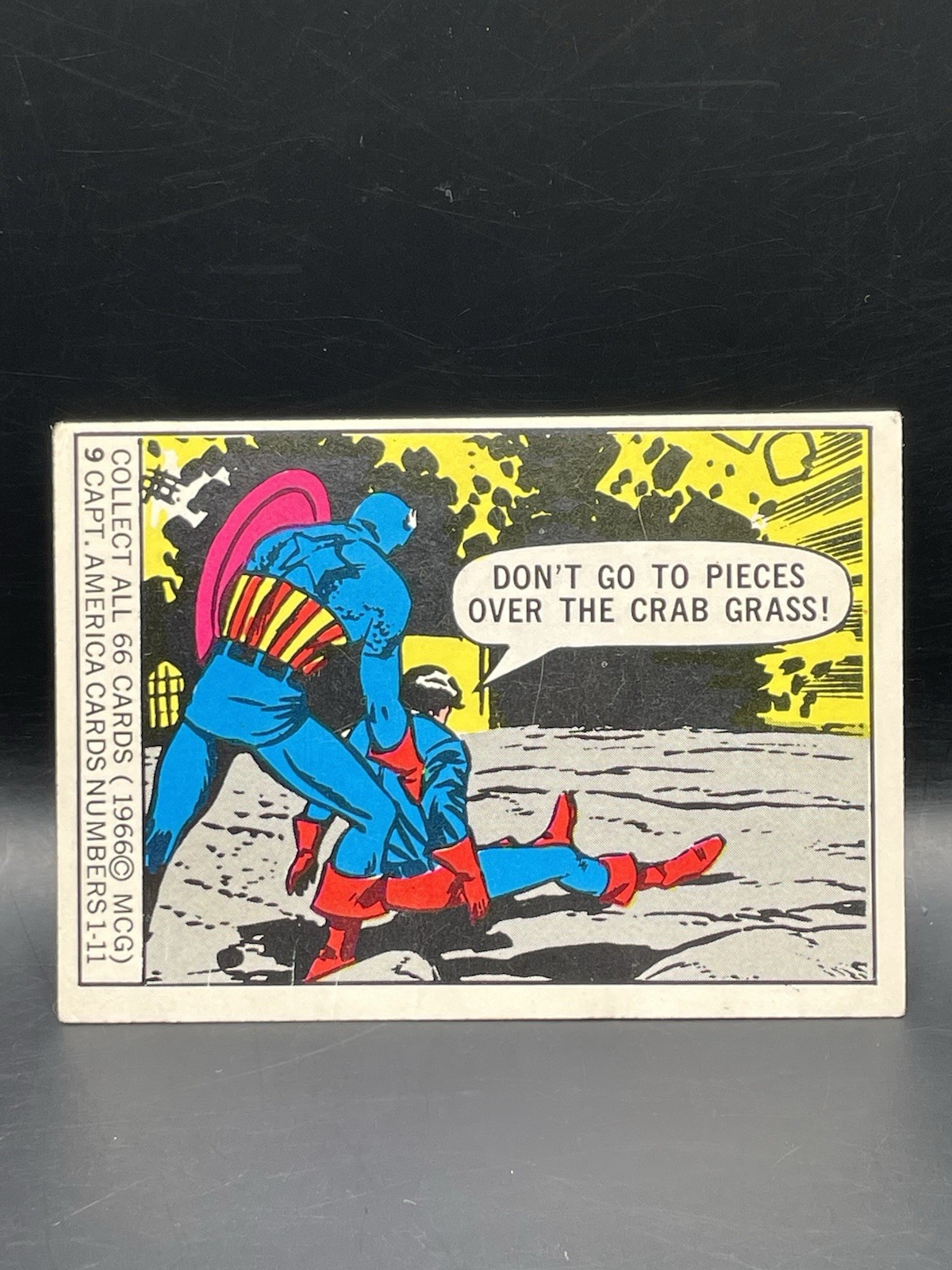 Captain America - 1966 Donruss Marvel Super Heroes #9 ROOKIE Card Set. Captain America - 1966 Donruss Marvel Super Heroes #9 ROOKIE Card Set.