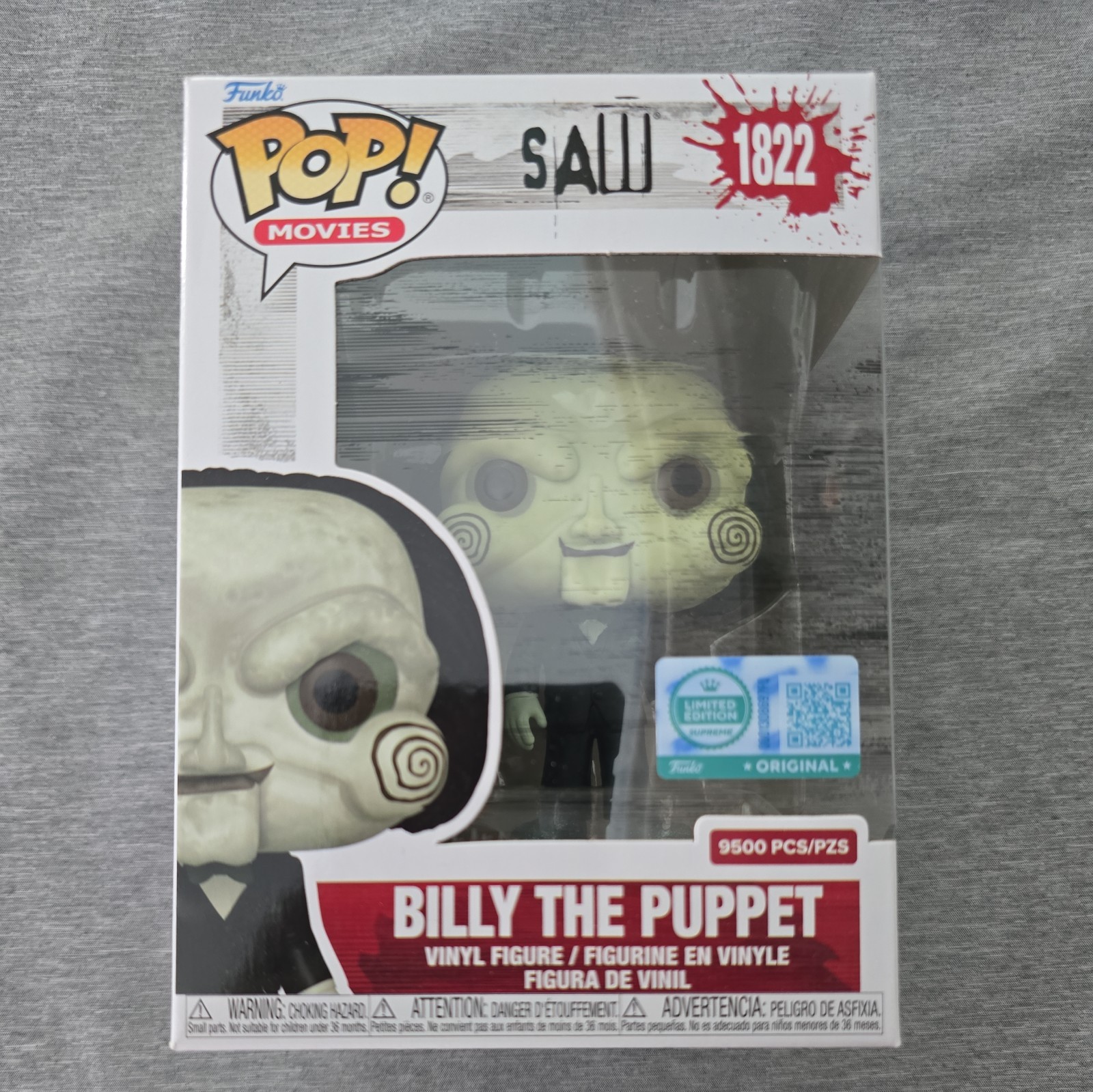 Funko Pop #1822 Billy The Puppet Saw LE 9500* Funko Shop Exclusive w/ Protector Funko Pop #1822 Billy The Puppet Saw LE 9500* Funko Shop Exclusive w/ Protector