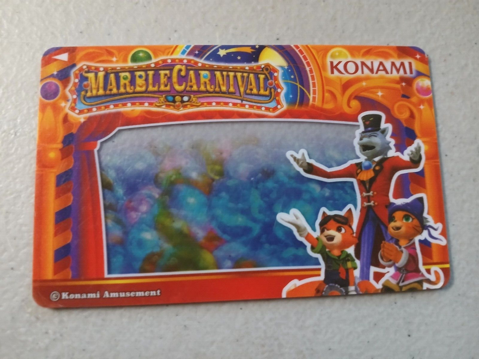 RARE Marble Carnival Card 006 - Konami - Round 1