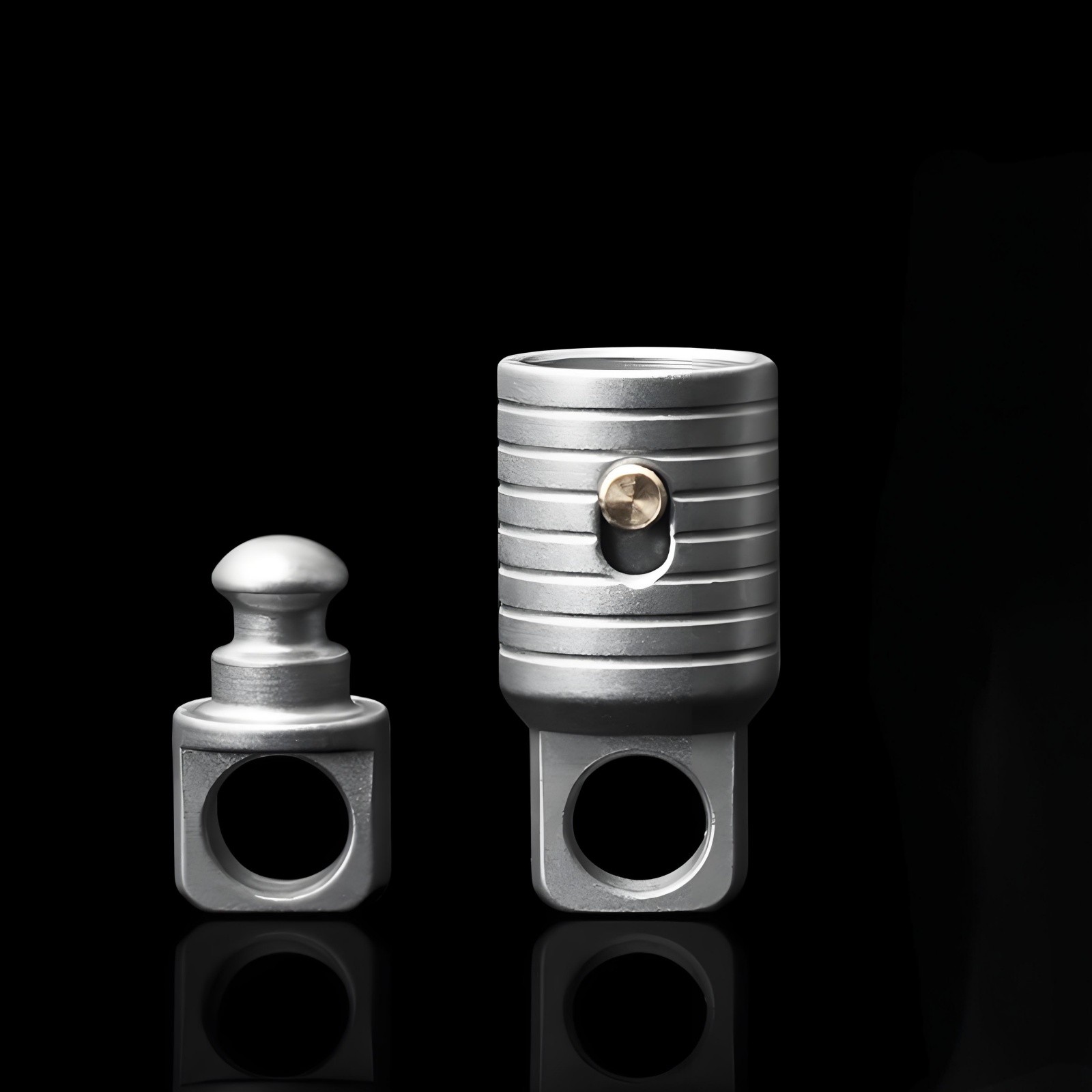 Titanium Alloy Quick Release Keychain Detachable with 360° Swivel Lightweight