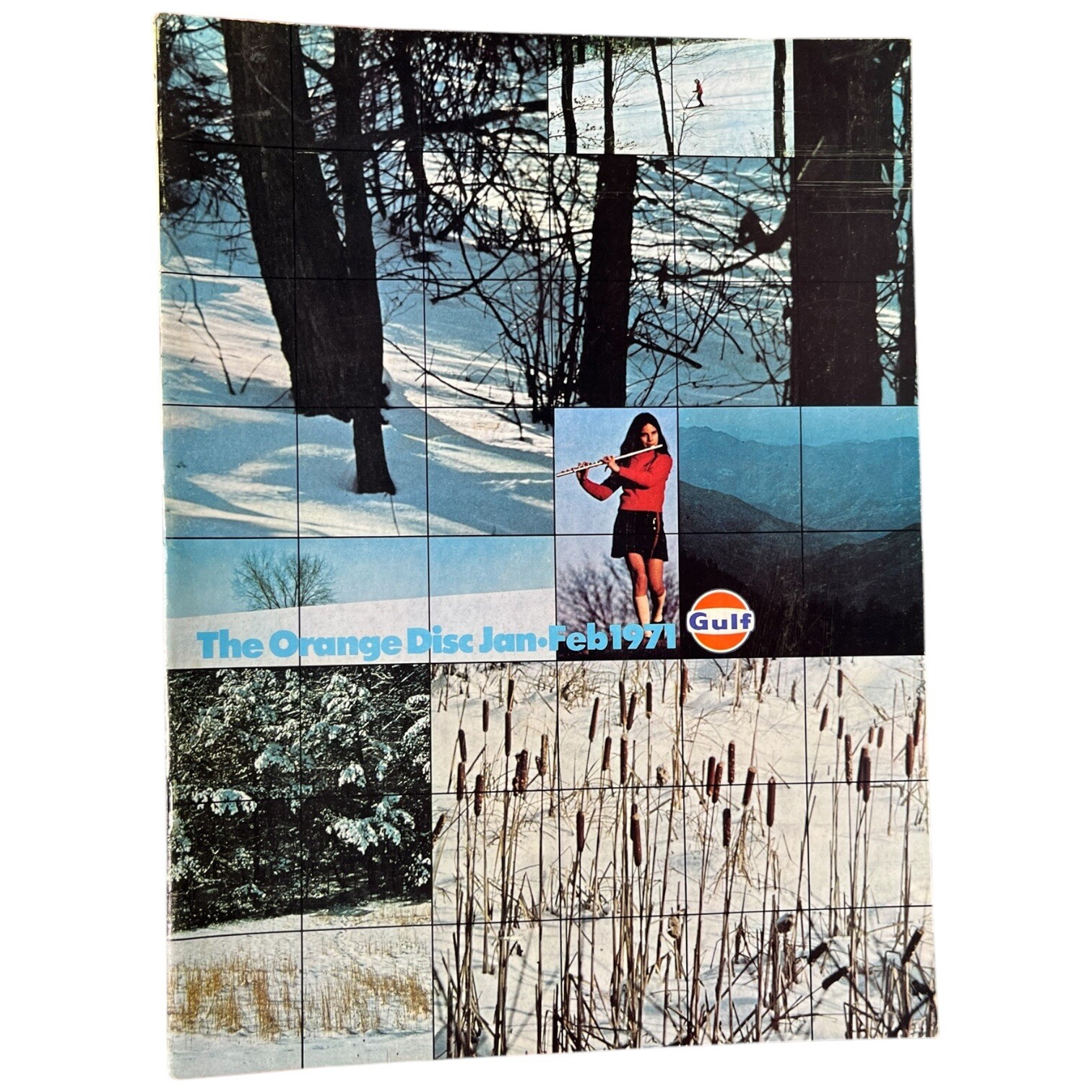 Vintage Gulf Oil Company The Orange Disc 1971 Magazine Petroliana Softcover
