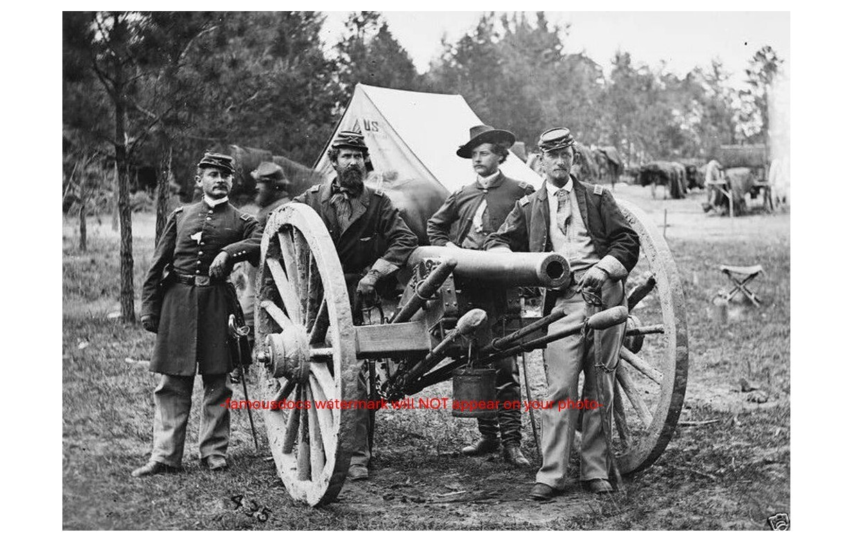 Horse Artillery PHOTO Battery A 2nd US Artillery Cannon Officers Civil War Union Horse Artillery PHOTO Battery A 2nd US Artillery Cannon Officers Civil War Union
