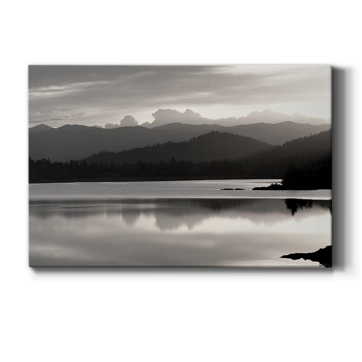 Renditions Gallery Mountain Lake Canvas Art Salish Mountains 36''x 24'' Ready Renditions Gallery Mountain Lake Canvas Art Salish Mountains 36''x 24'' Ready