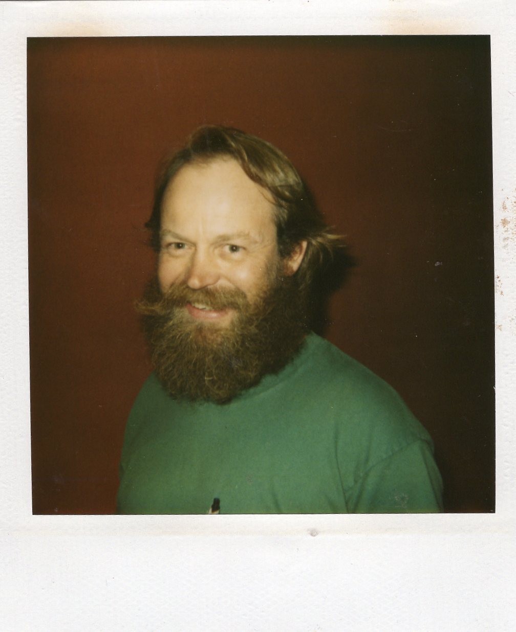 VINTAGE POLAROID PHOTO HAPPY MAN REDHEAD RED HAIR MUSTACHE BEARD CLOSE UP VINTAGE POLAROID PHOTO HAPPY MAN REDHEAD RED HAIR MUSTACHE BEARD CLOSE UP