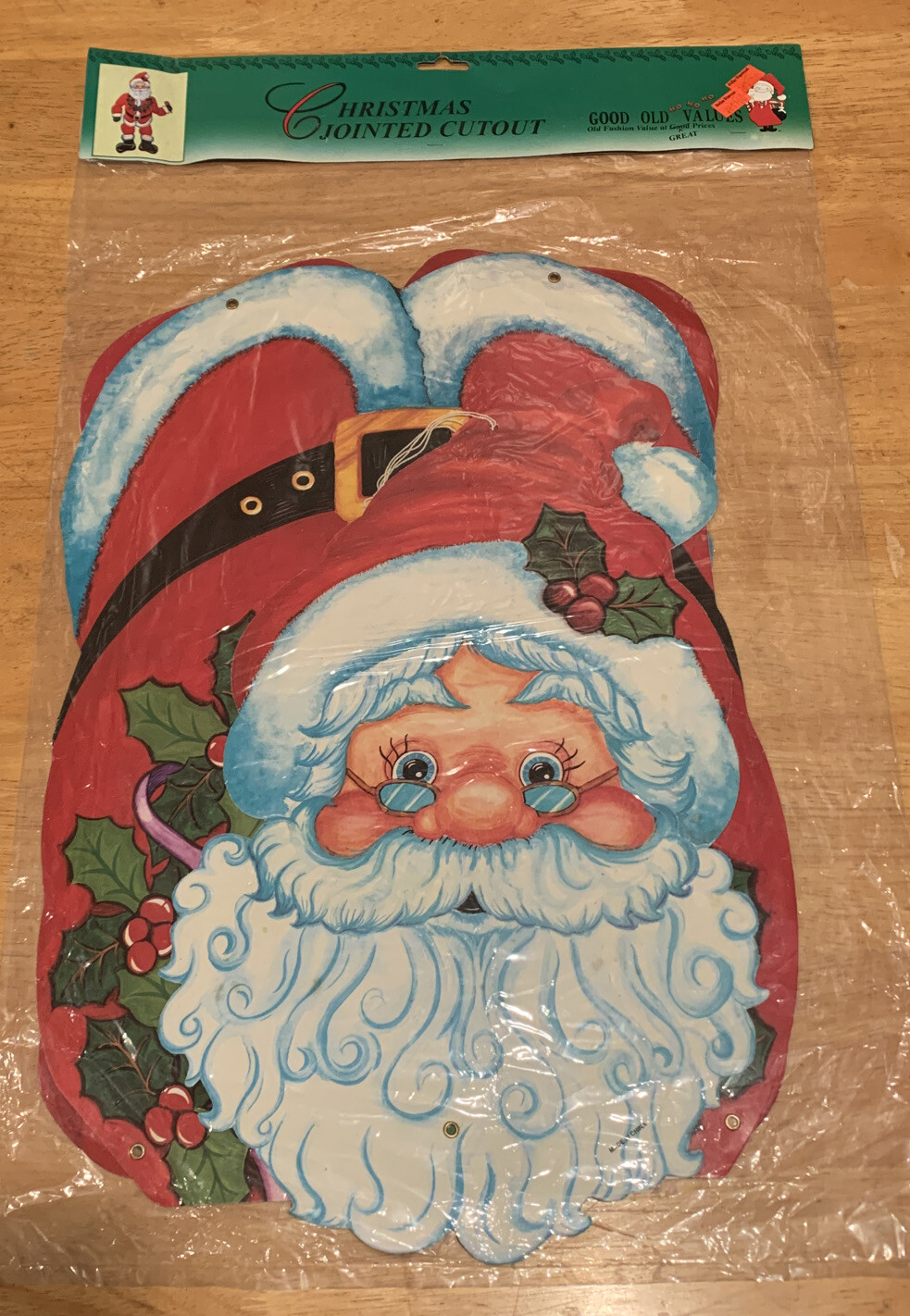 Rare Vintage Christmas Santa Cardboard Approx 56” Tall Regent Product