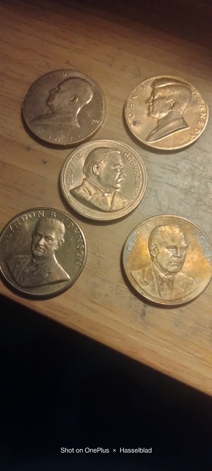 LOT OF 5 US MINT PRESIDENTIAL INAUGURAL MEDALS LOT OF 5 US MINT PRESIDENTIAL INAUGURAL MEDALS