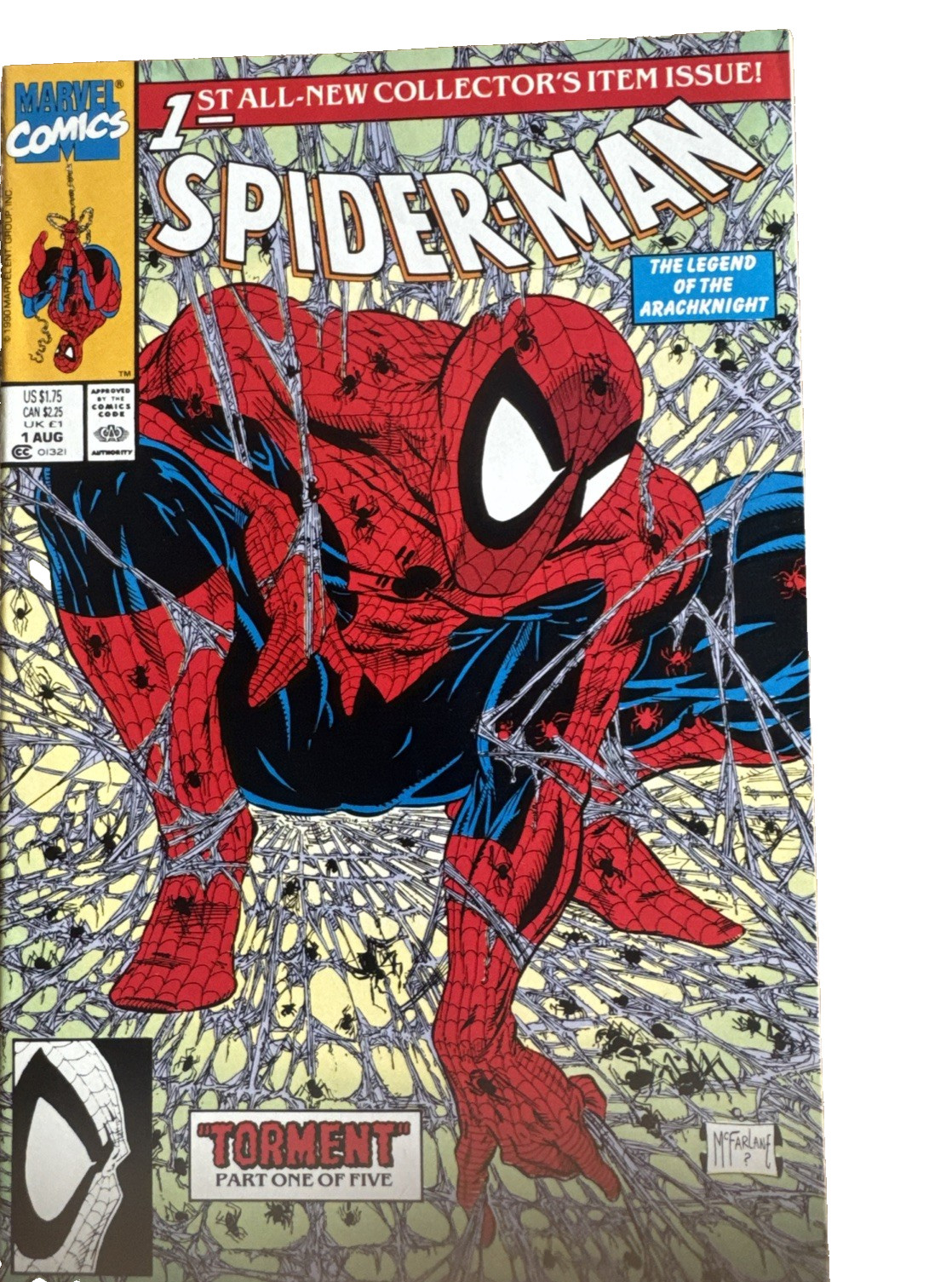 Marvel Spider-Man #1 TORMENT Todd McFarlane Cover NM/M Marvel Spider-Man #1 TORMENT Todd McFarlane Cover NM/M