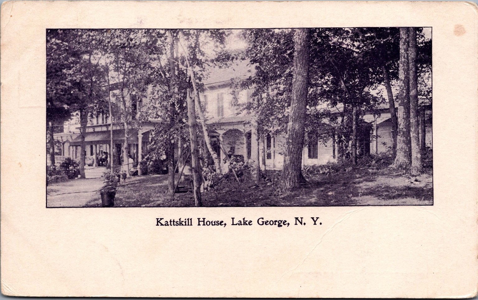 Kattskill House Lake George NY Undivided Back Private Mailing Card 1898-1907 Kattskill House Lake George NY Undivided Back Private Mailing Card 1898-1907