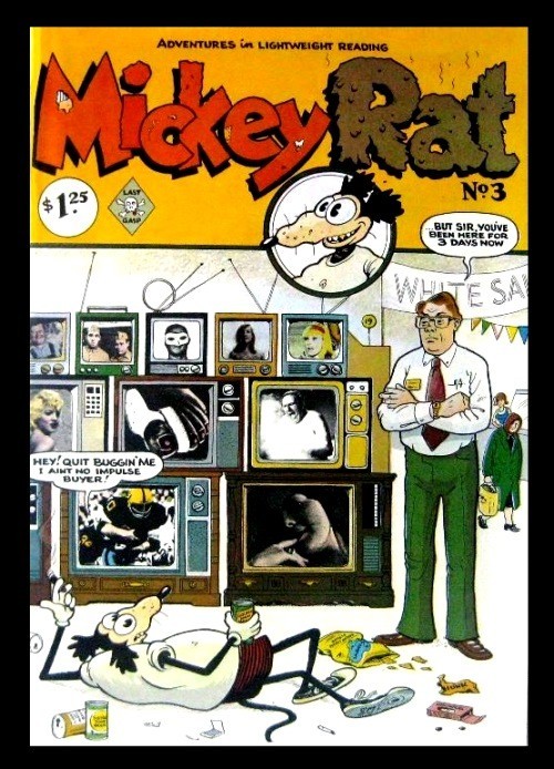 MICKEY RAT COMIC #3, 1980, ROBERT ARMSTRONG, UNDERGROUND COMIC NM