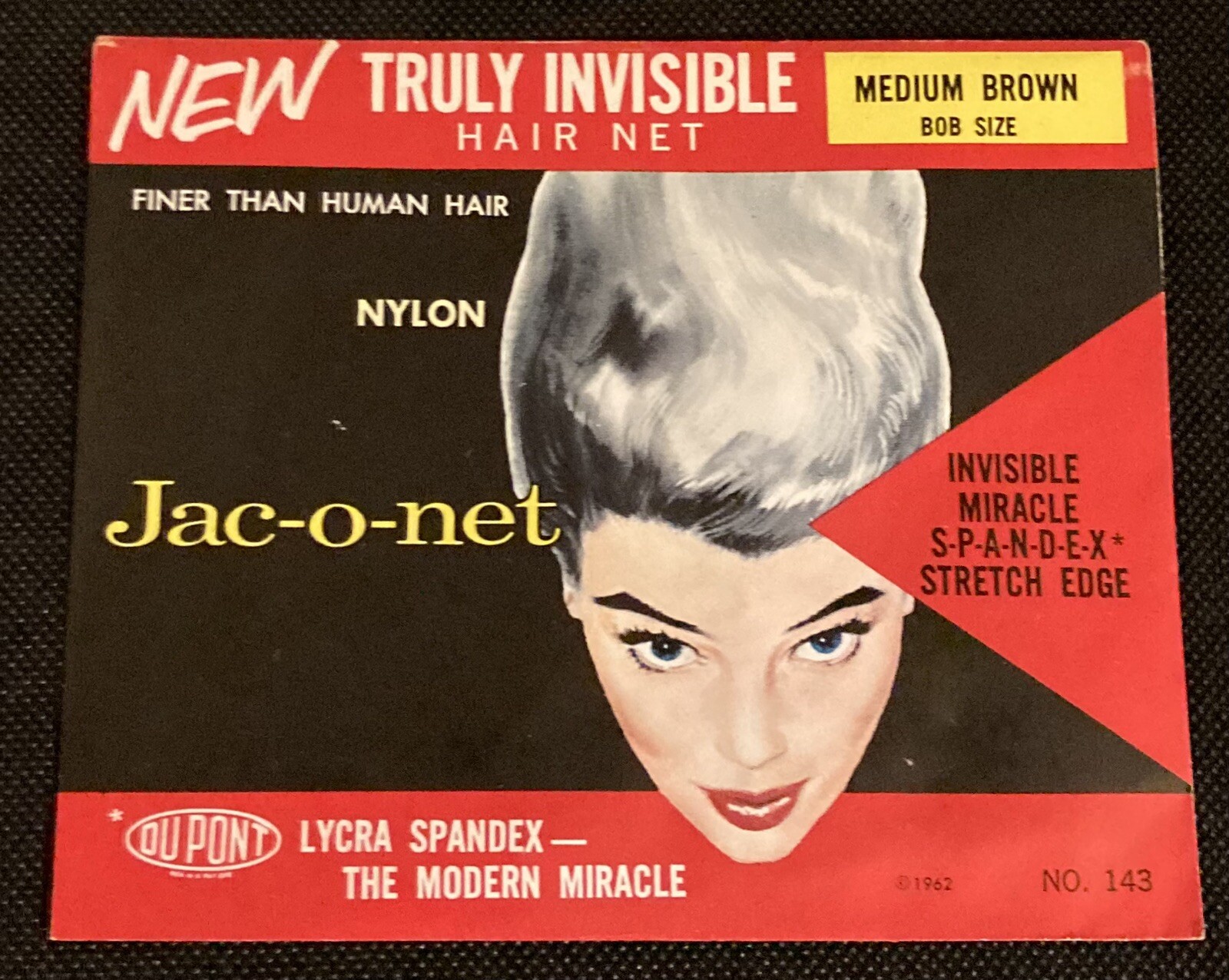 Vintage Jac-o-Net Hair Net in Original Envelope NIP Medium Brown Bob Size Vintage Jac-o-Net Hair Net in Original Envelope NIP Medium Brown Bob Size