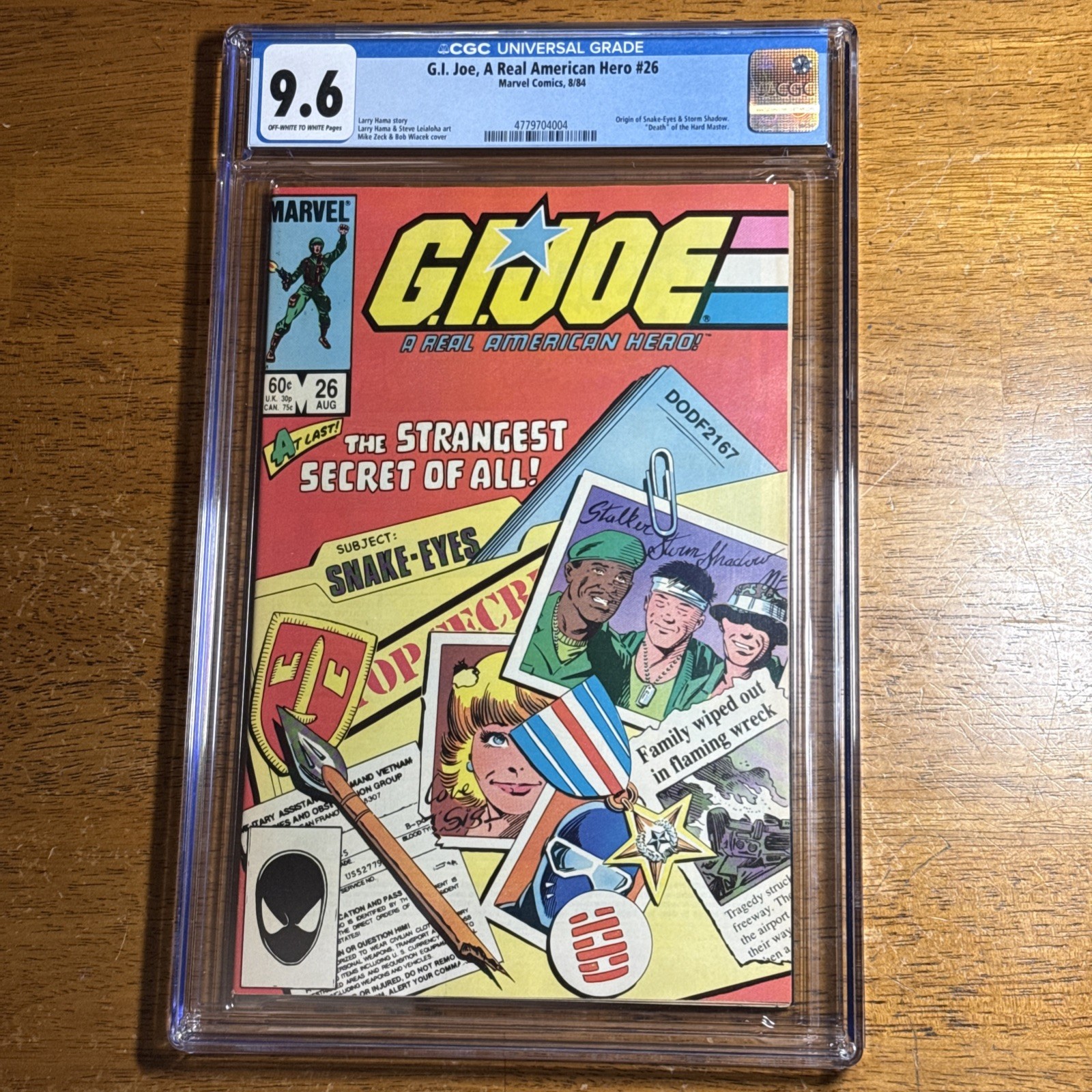 Marvel Comics G.I. Joe A Real American Hero #26 (1984) CGC 9.6 OW/W