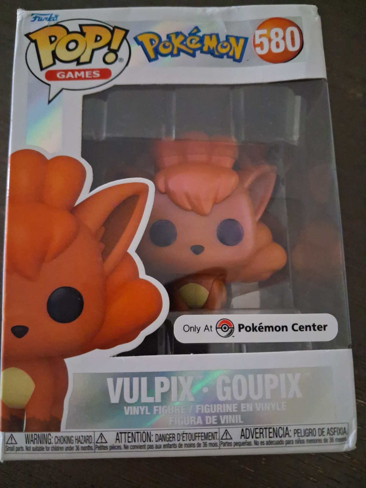 Pokémon Vulpix #580 Vinyl Figure Pokemon Center Exclusive
