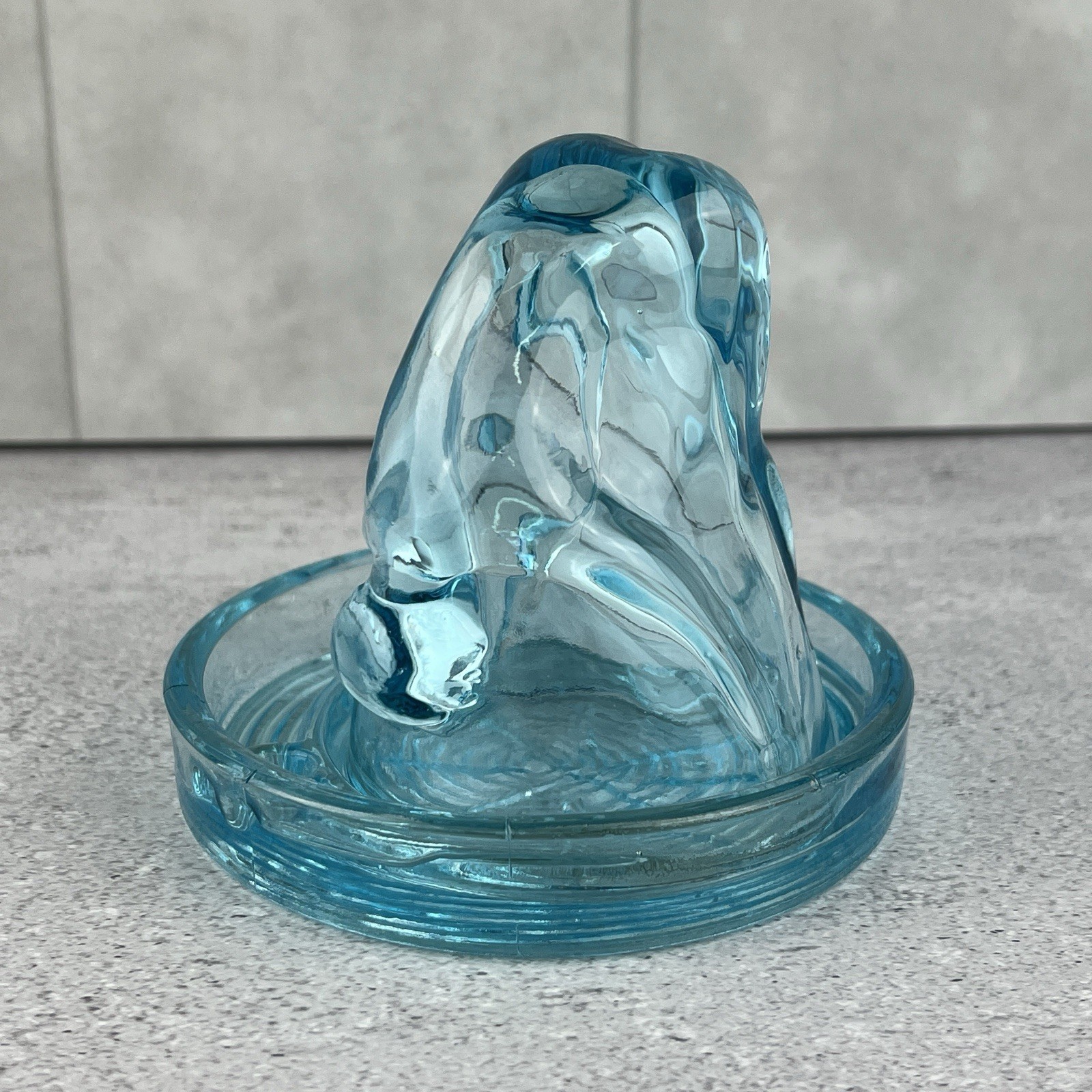 Art Deco Bottoms Up Nude Shot Glass Coaster Set Open Leg Clear Aqua Blue Art Deco Bottoms Up Nude Shot Glass Coaster Set Open Leg Clear Aqua Blue