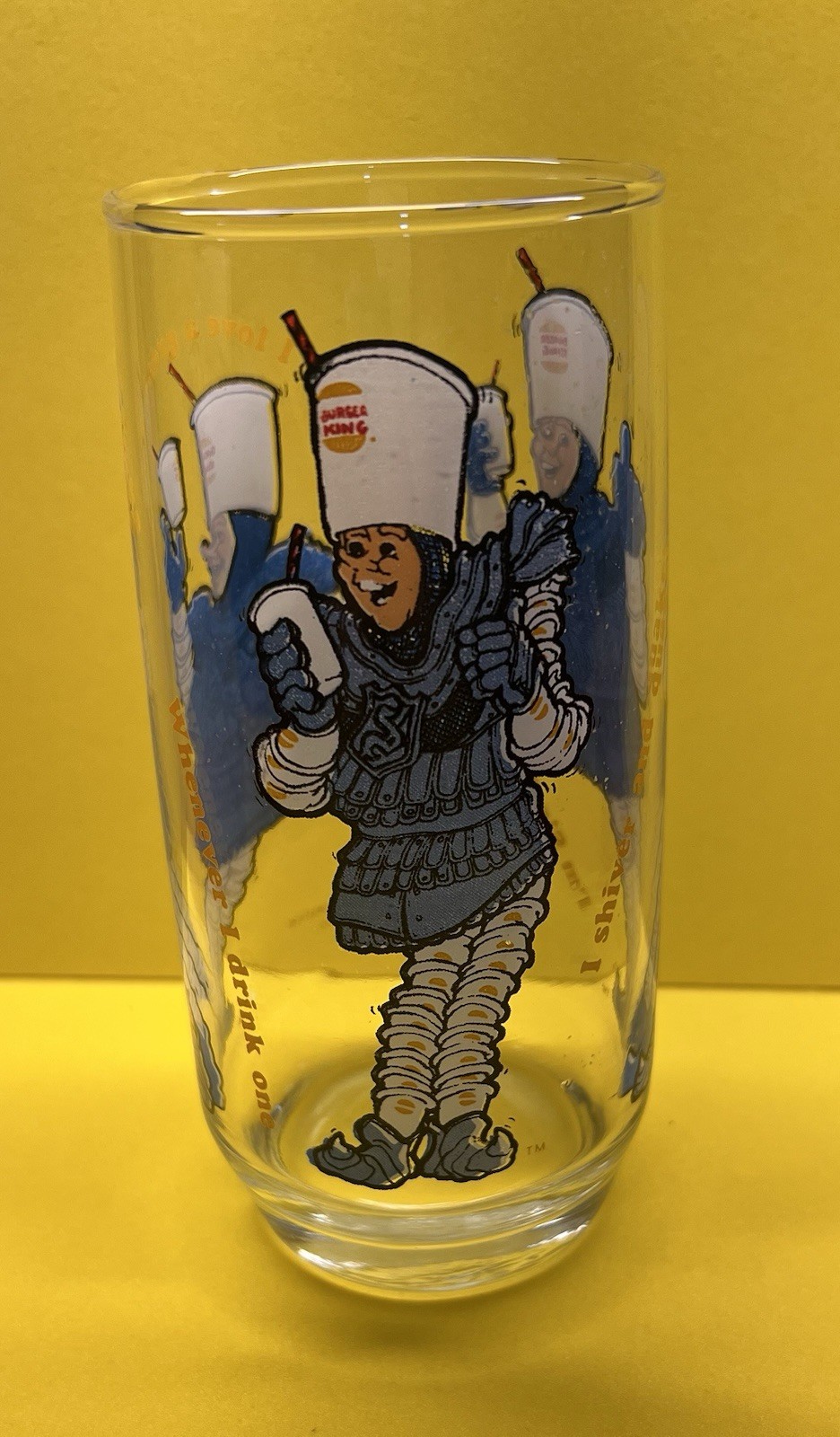 Burger King: Vintage 1979 Sir Shake-A-Lot Glass Burger King: Vintage 1979 Sir Shake-A-Lot Glass
