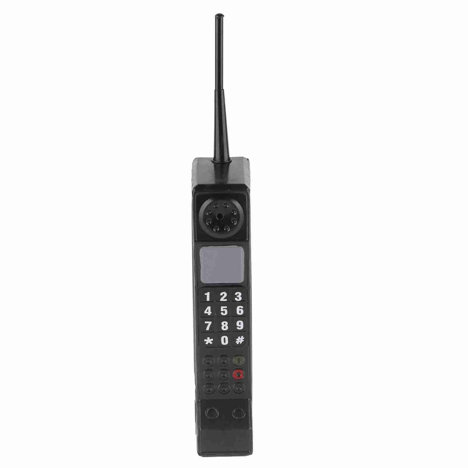 (Black) Vintage Cellphone Brick Phone Prop Old School Phone Pagers And