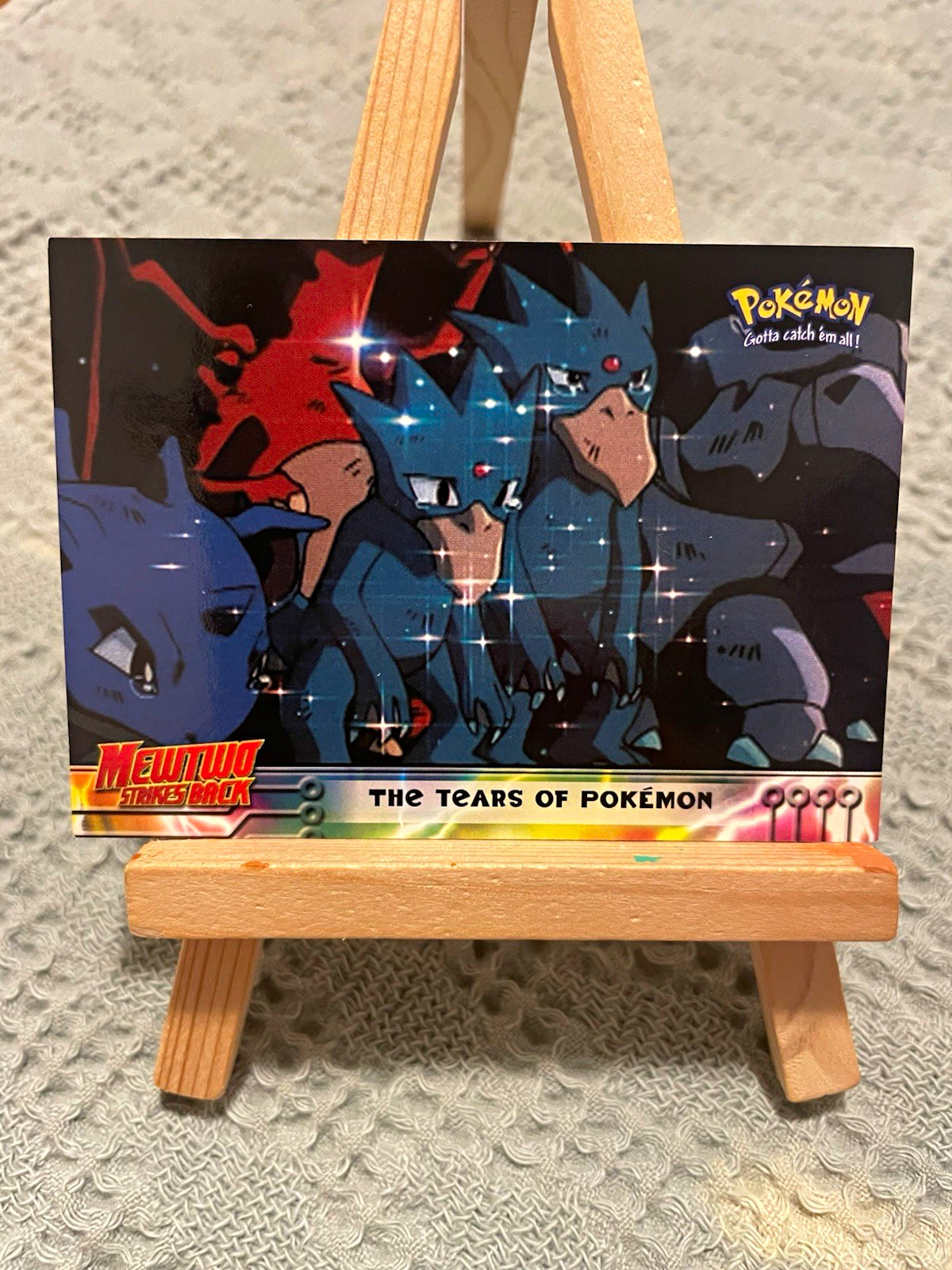 Topps Pokémon Mewtwo Strikes Back The Tears of Pokémon Holo Card #37 1999