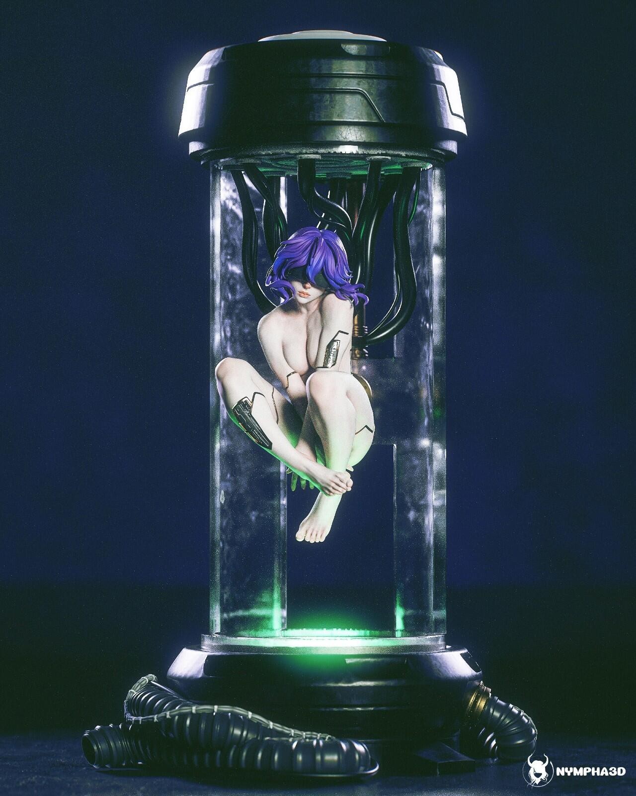1:8 Motoko Kusanagi Ghost in the Shell Fan Art UNPAINTED High Quality Garage Kit