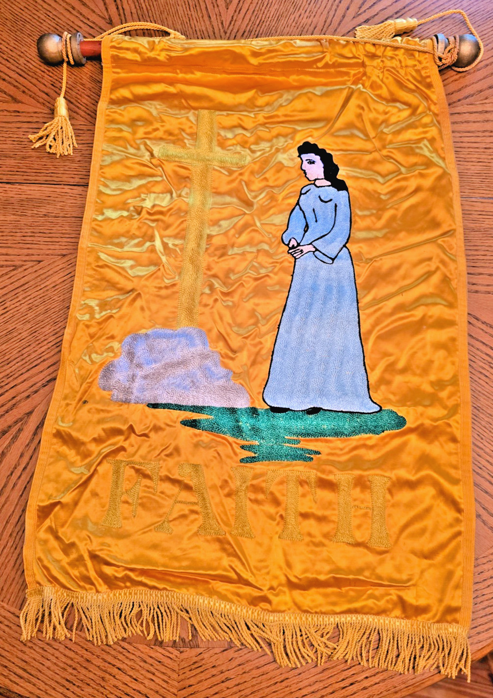 Vintage \'20s-\'50s Order Of The Amaranth Banners – Charity, Faith, Truth, Wisdom