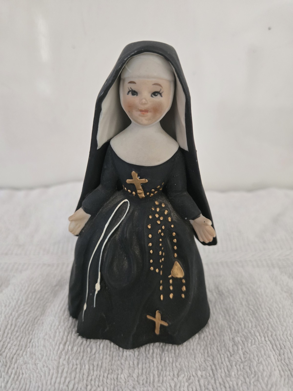 💕 VINTAGE LEFTONS JAPAN CERAMIC FIGURINE CATHOLIC NUN ST. FRANCIS