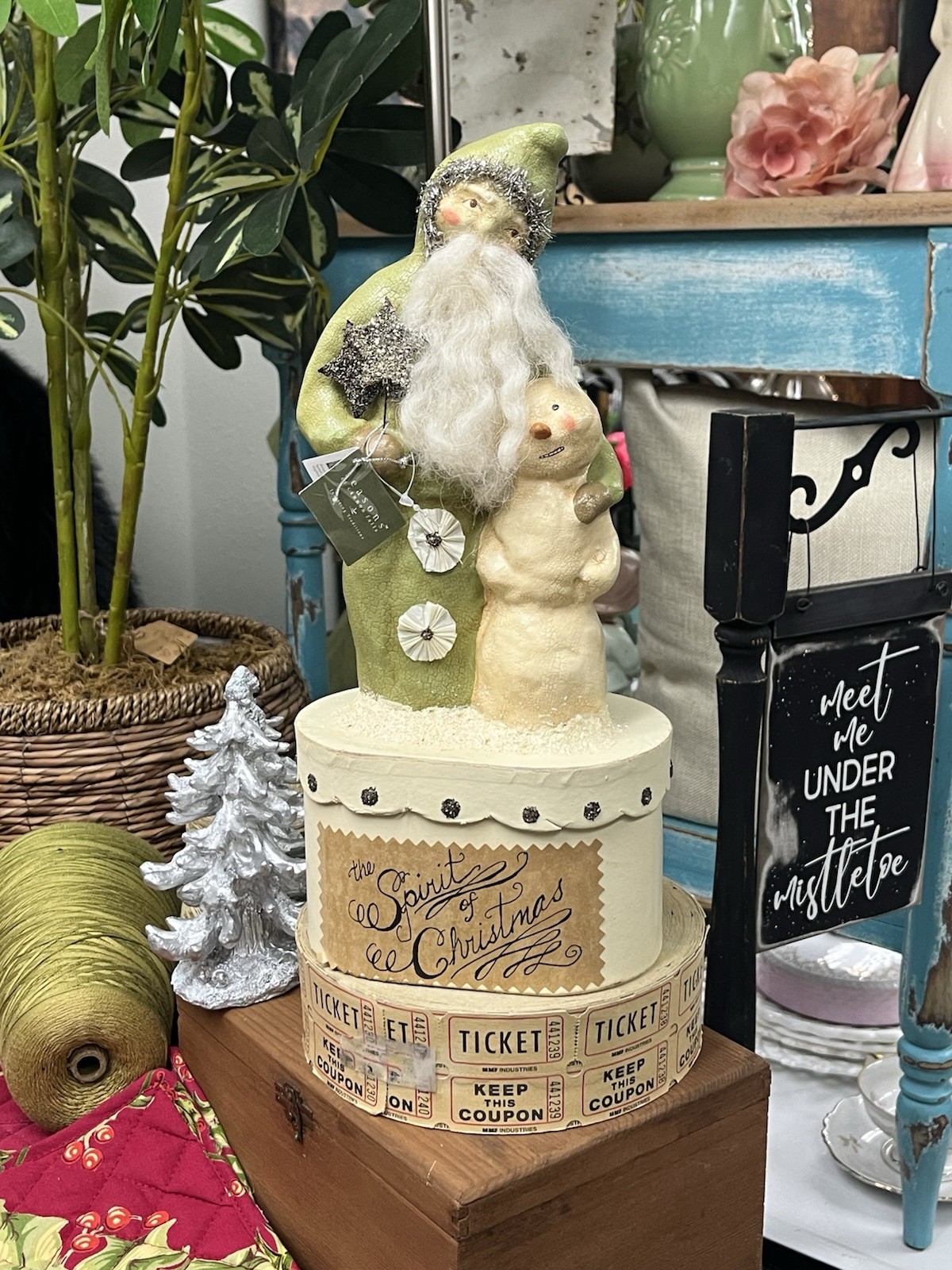 Nicol Sayre 12” Spirit of Christmas Seasons of Cannon Falls Snowman Candy Box Nicol Sayre 12” Spirit of Christmas Seasons of Cannon Falls Snowman Candy Box