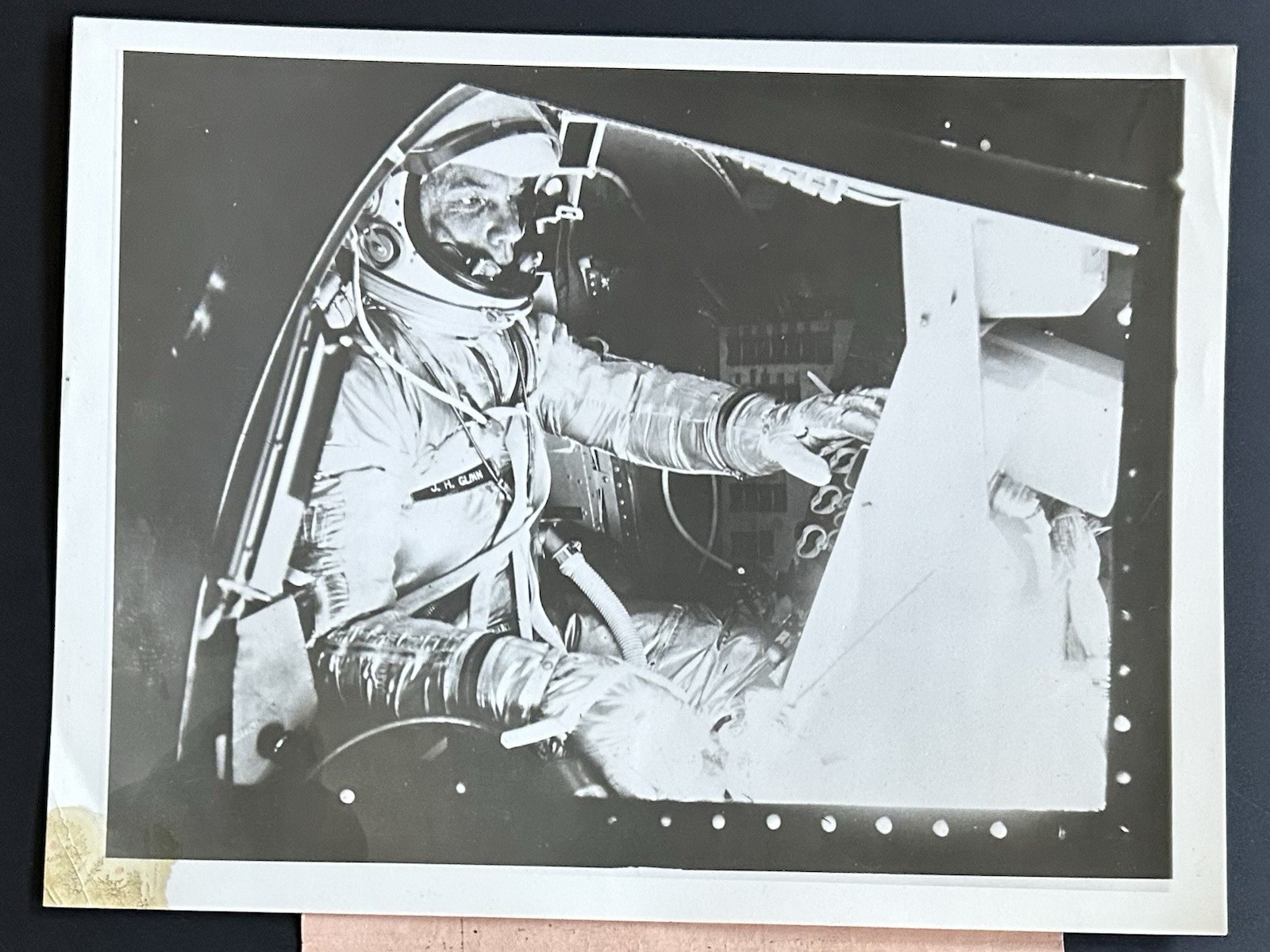 1960 NASA AP News Features Astronaut John H. Glenn, Jr., Press Photo 1960 NASA AP News Features Astronaut John H. Glenn, Jr., Press Photo