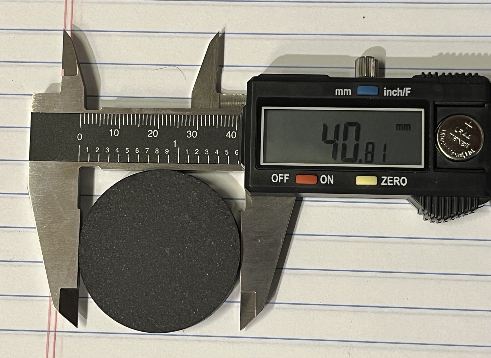 ~40g YBCO Superconductor Puck. 40mm Diameter, 7.7mm Thickness. YBa2Cu4O7-x ~40g YBCO Superconductor Puck. 40mm Diameter, 7.7mm Thickness. YBa2Cu4O7-x