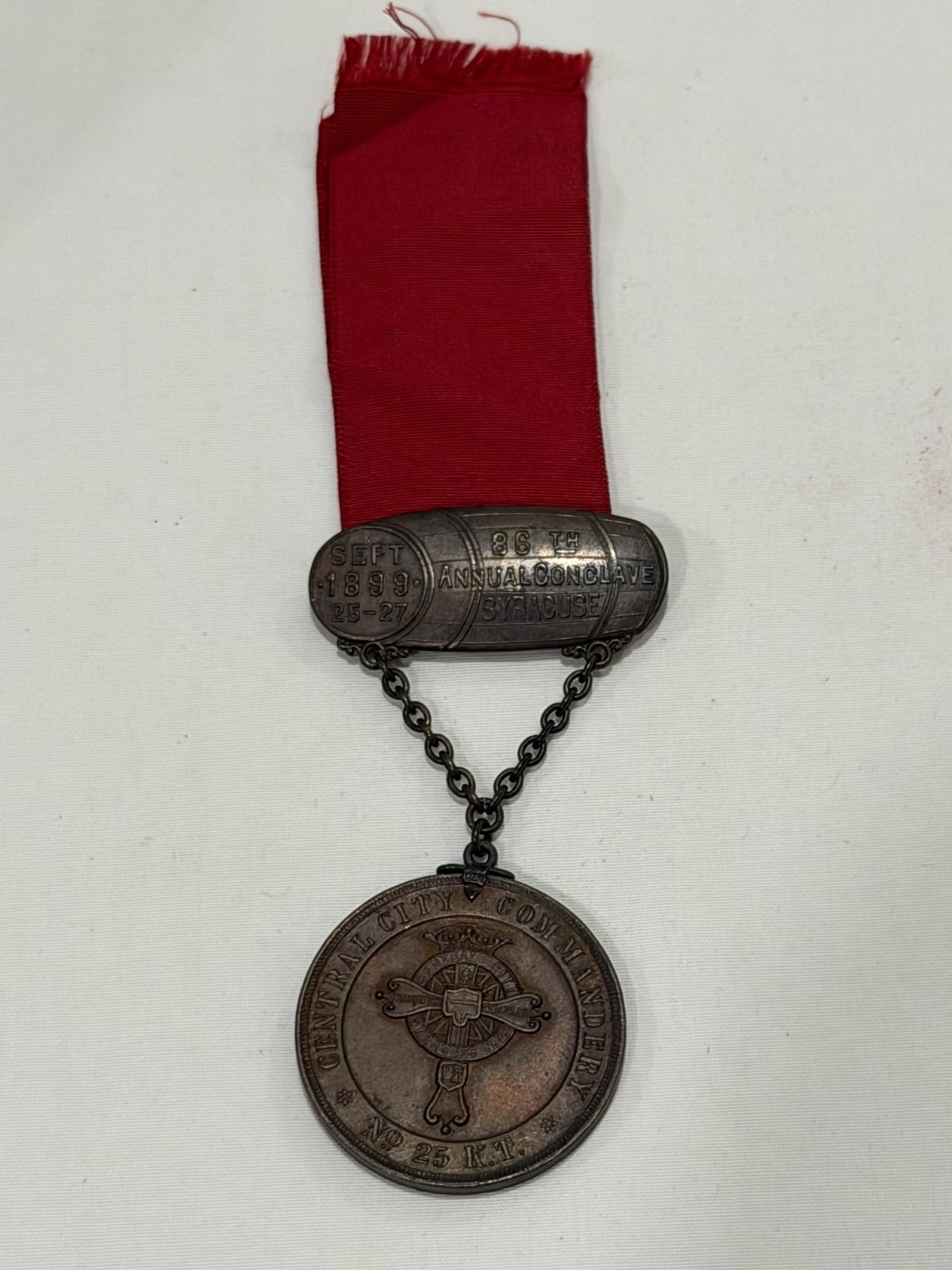 GRAND ARMY OF THE REPUBLIC GAR 86th Annual Conclave Syracuse ribbon Medal GRAND ARMY OF THE REPUBLIC GAR 86th Annual Conclave Syracuse ribbon Medal