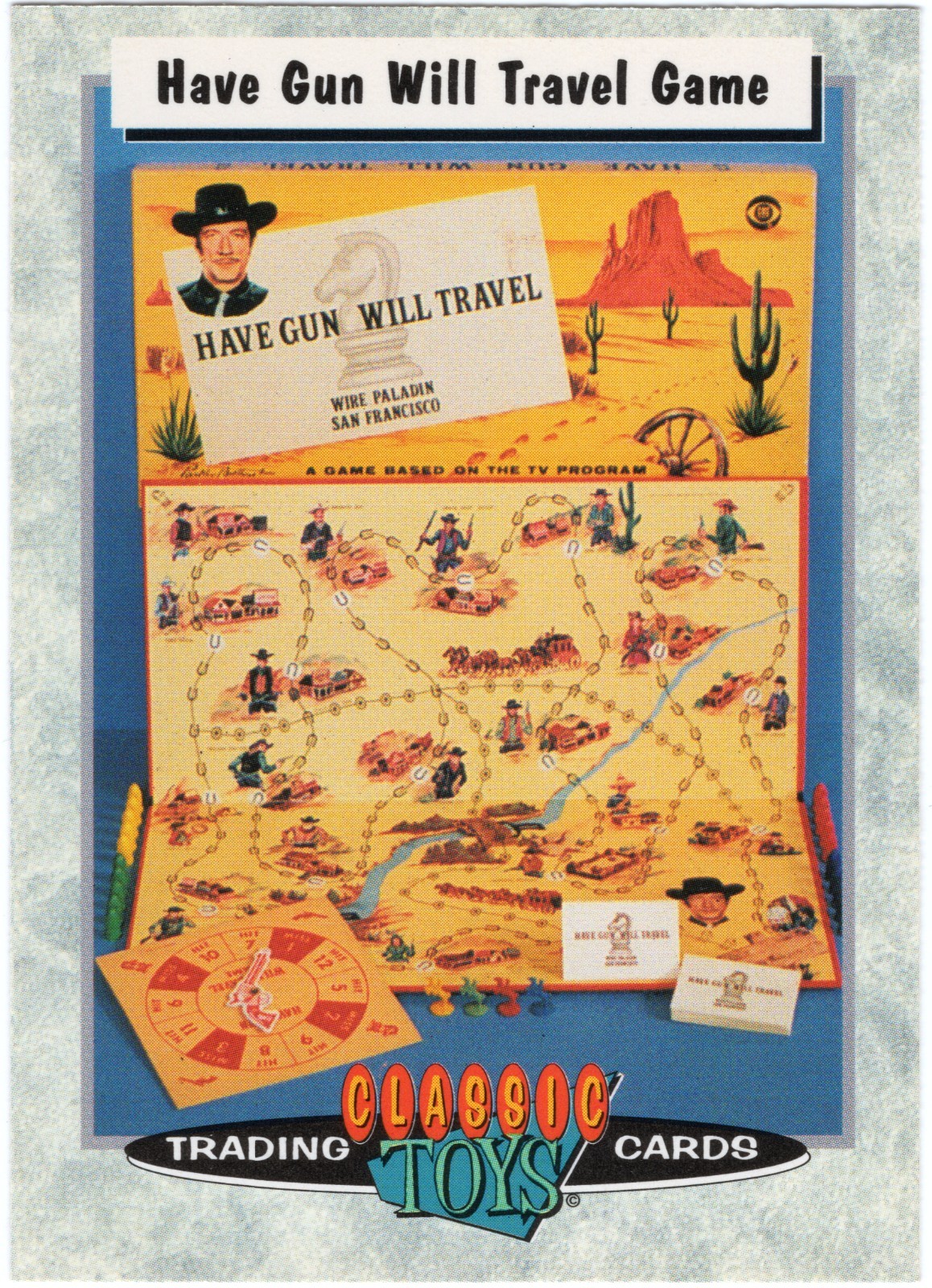 Classic Toys Trading Cards #38 Have Gun Will Travel Board Game Single Card 1993
