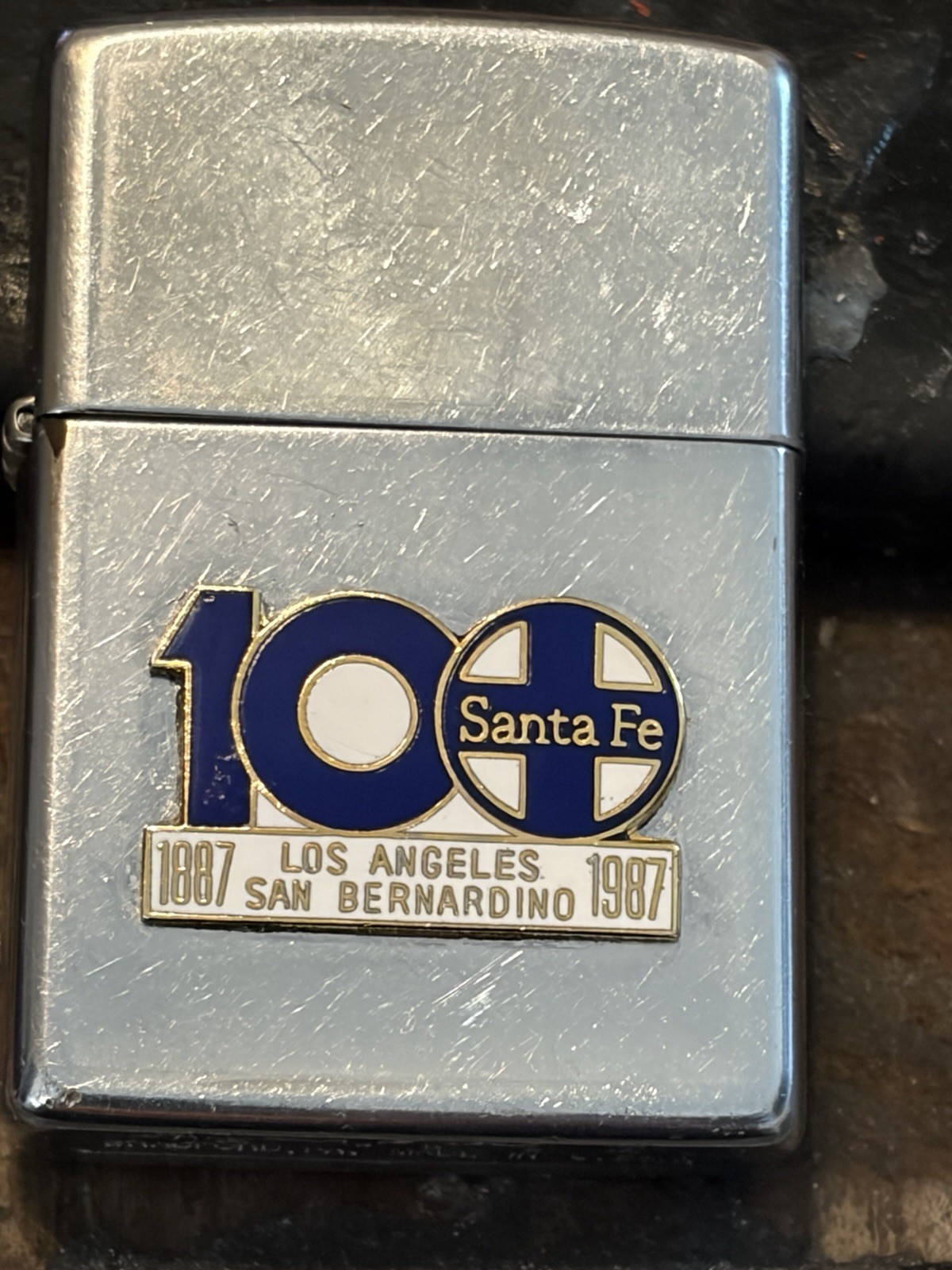 Zippo Lighter Santa Fe San Bernardino Yard